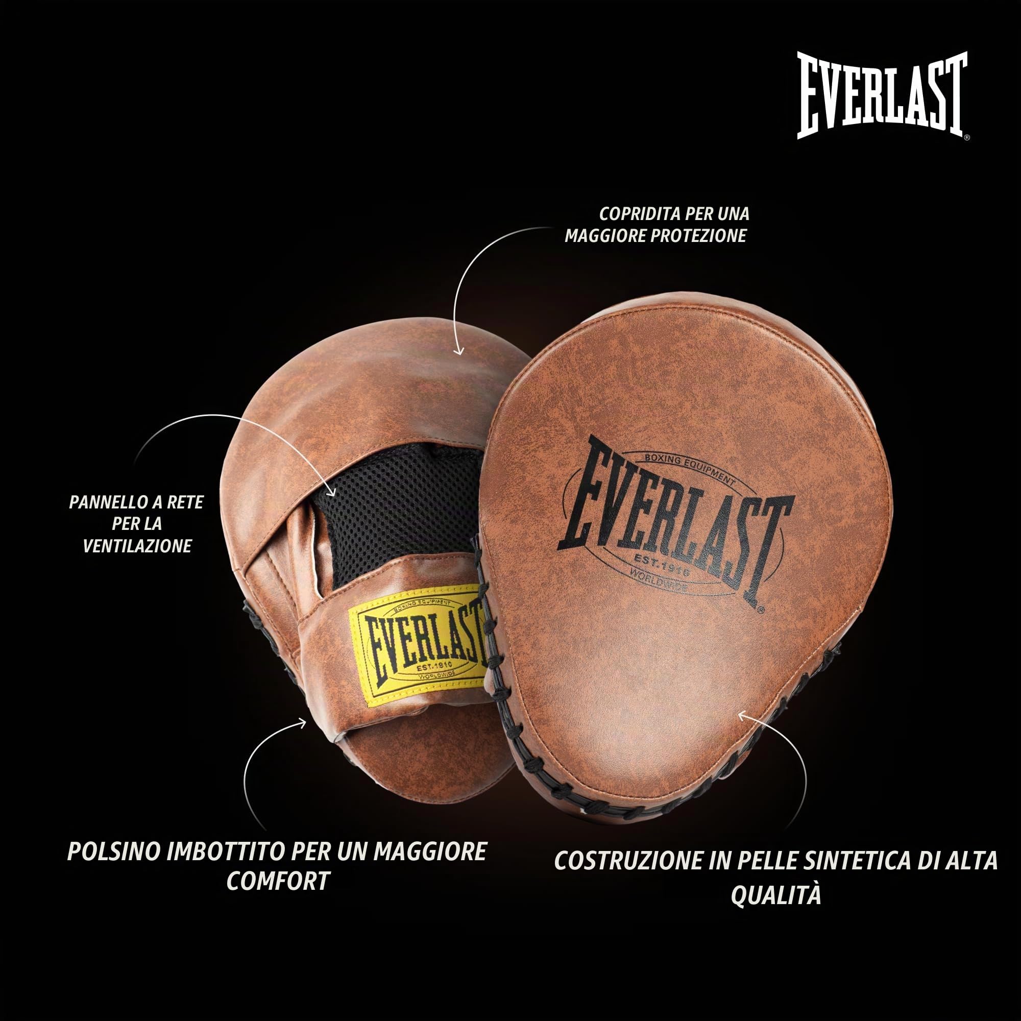 Everlast 1910 Boxing Gloves | Advanced Gloves for Men and Women | Hook and Loop with Triple-Layer Foam & Wrist Support for Injury Prevention | Heavy Bag & Speedbag Training