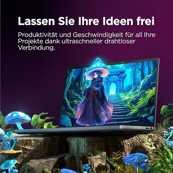 Lenovo IdeaPad Slim 3i Laptop | 14 Inch WUXGA Display | Intel Core i5 13420H | 16GB RAM | 512GB SSD | Intel UHD Graphics | Win11 | QWERTZ | Luna Grey | 3 Months Premium Care - 3
