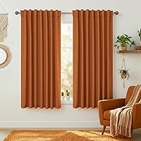 Vista 49 de KOUFALL Cortinas para Ventanas de Cuarto Opacas, Lino Blancas Bloqueador de Luz 84 Largas para Sala Elegantes Oscuras Cortina Sala de Estar Marfil