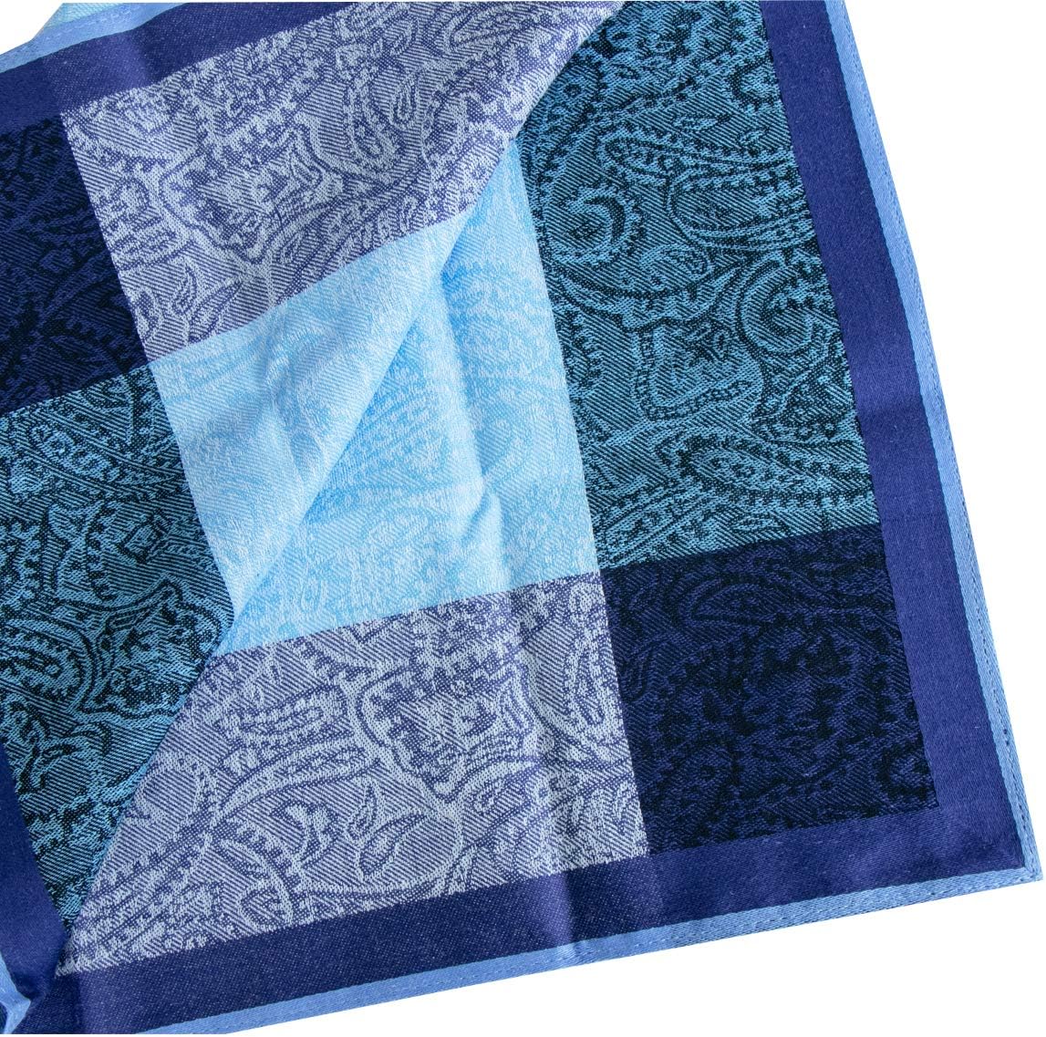 Mens 100% Cotton Handkerchiefs Fashion Paisley Assorted Hankies