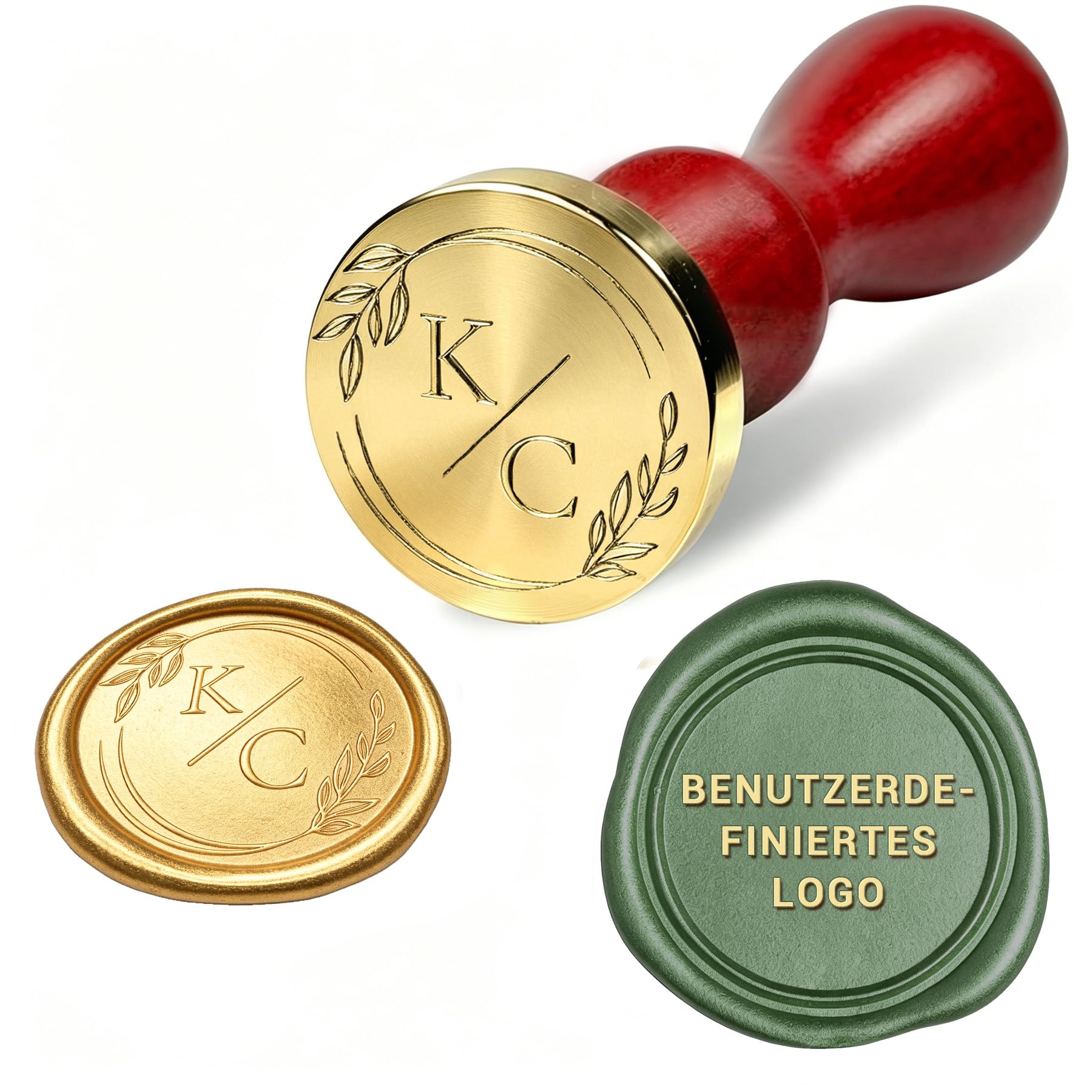 LAPE Personalisierter Siegelstempel mit Namen & Logo für Hochzeitsgeschenke