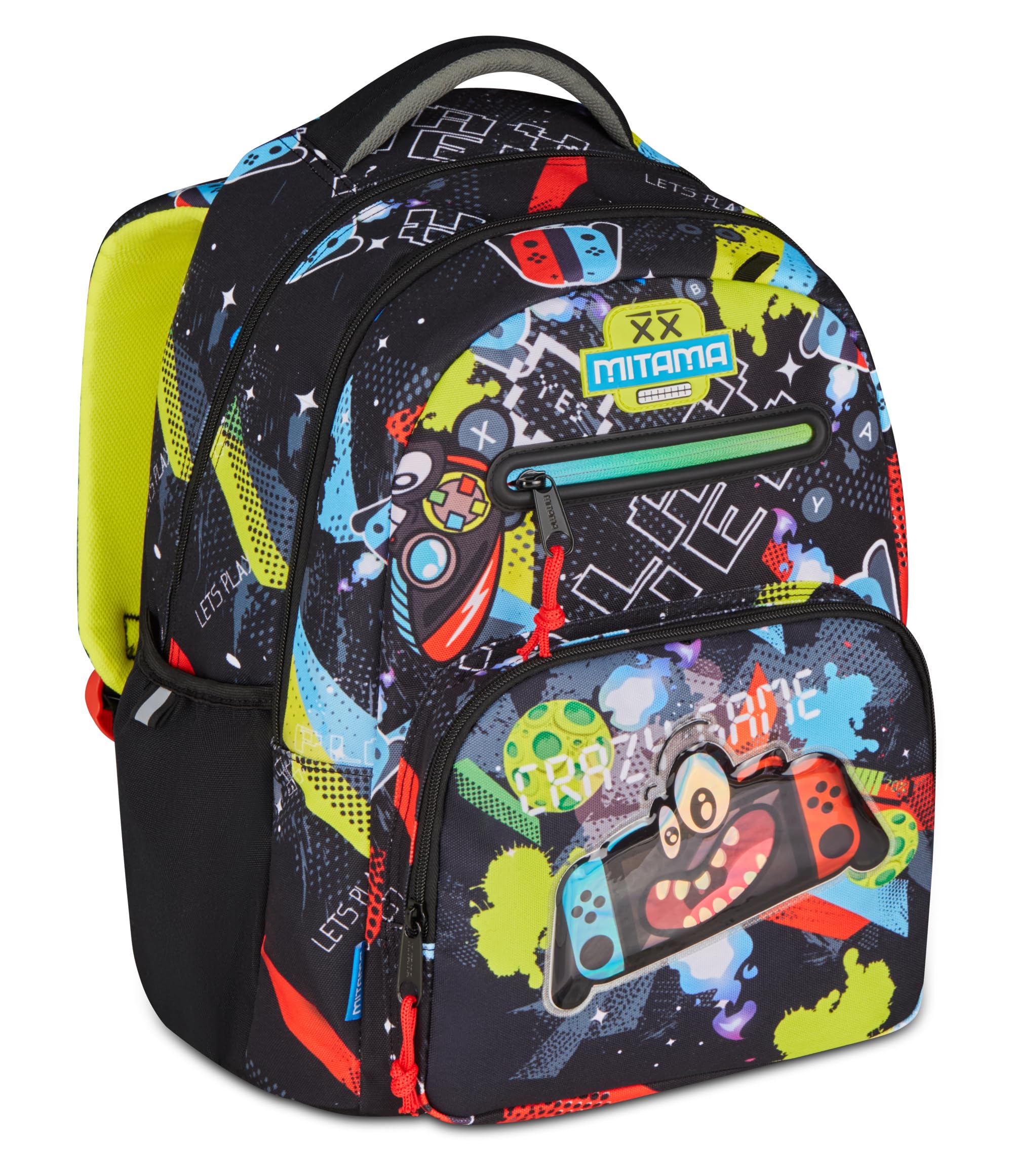 Mitama Zaino Scuola Elementare New Plus SmartPlay, Extra Capienza, Bambini e Bambine, Tasca Porta Borraccia, Schienale Imbottito, rosa