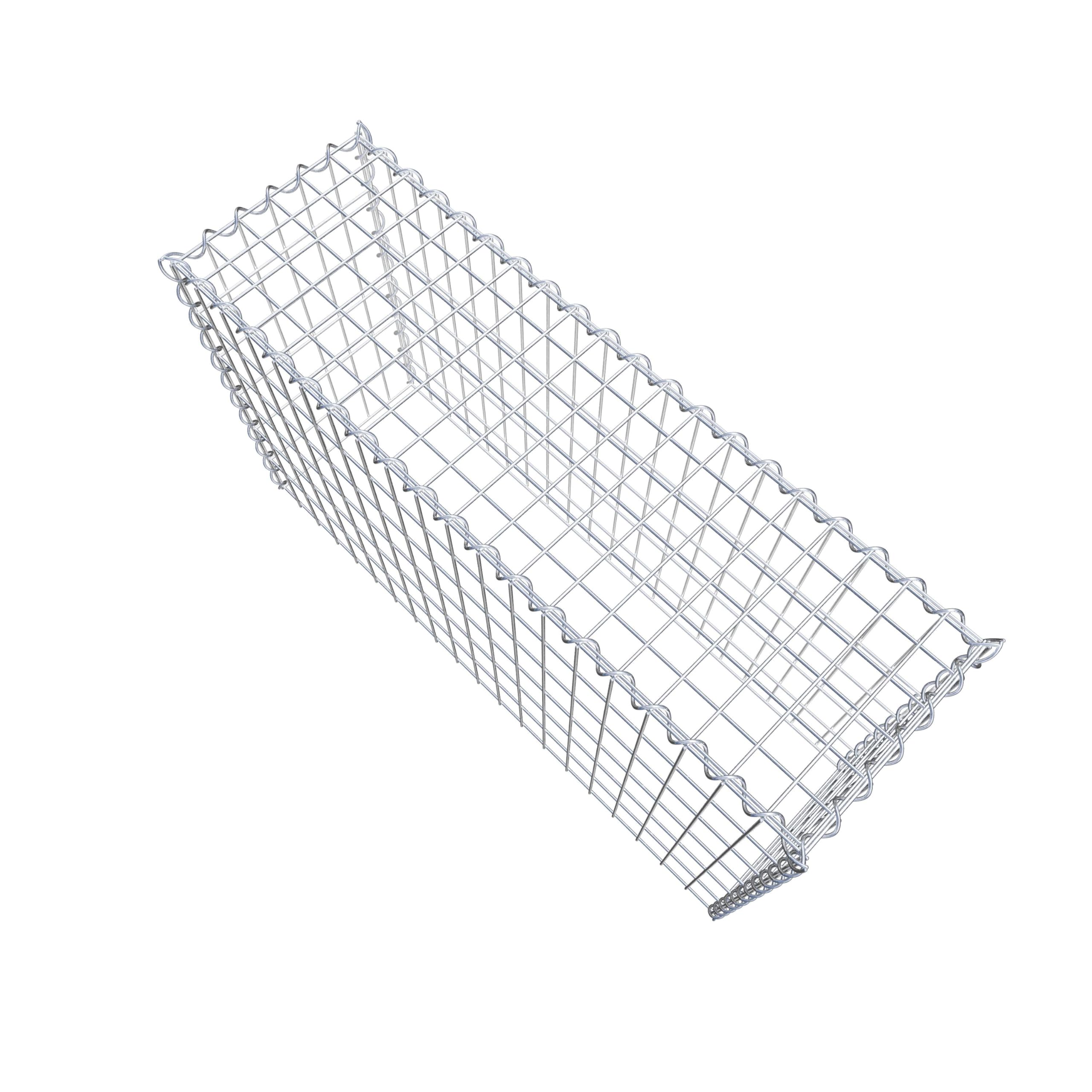 Panier Gabion Rectangulaire 100x50x30 Cm - Maille 5x5 Cm - Pour Pierres Décoratives Jardin