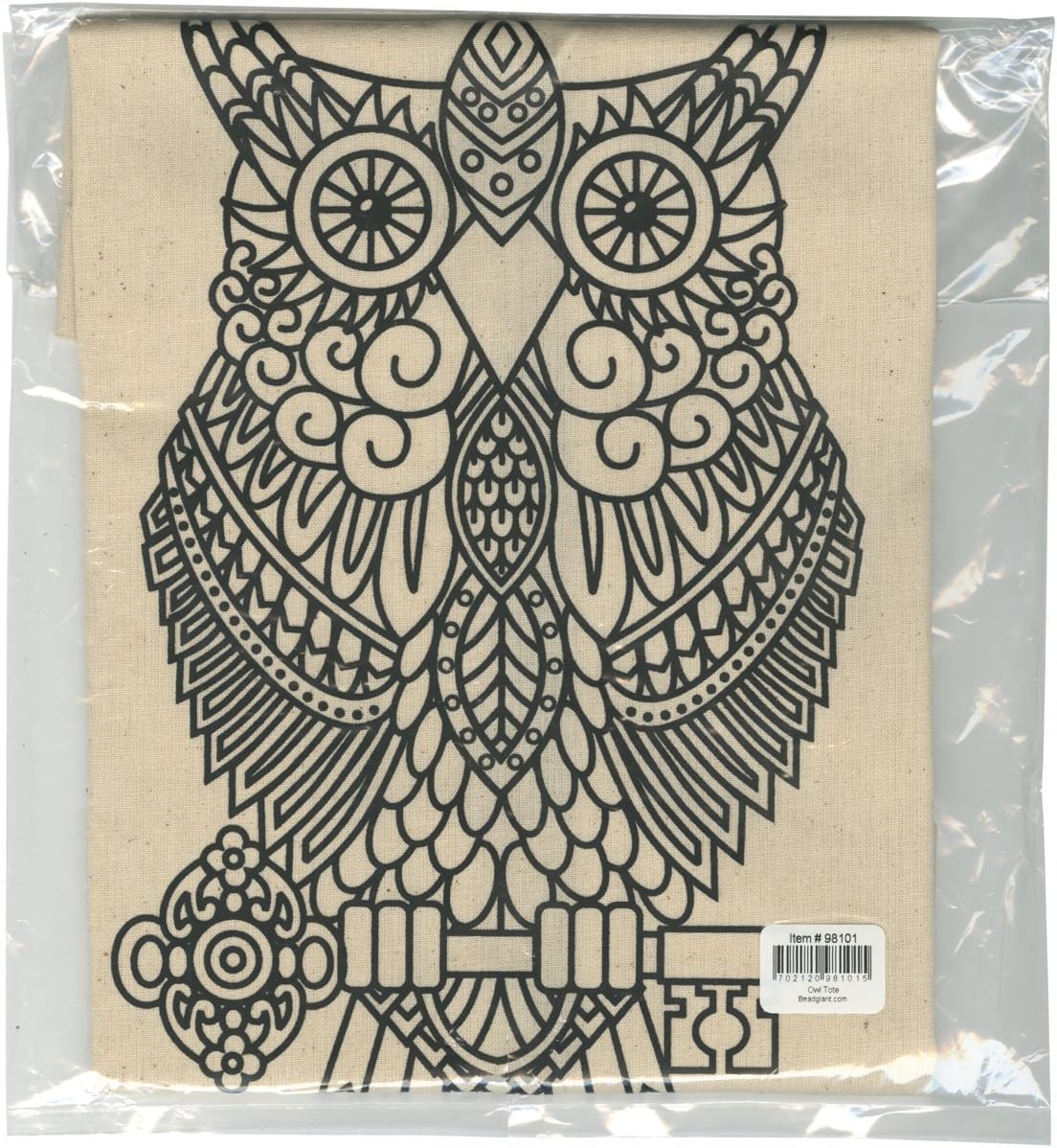 Giraffe Crafts Stamped Canvas Tote to Colour