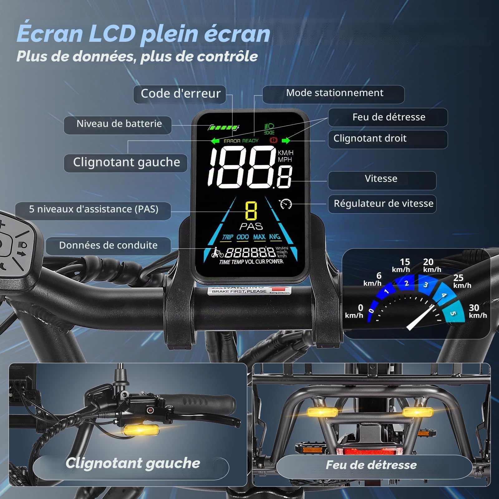 Fafrees F20 Mate Tricycle Adulte Electrique, FatBike Electrique Pliant avec 48V 12/23,45AH Lithium Batterie Jusqu'à 60-140km, Velo 20 Pouces pour L'extérieur avec Miroir & Panier Arrière