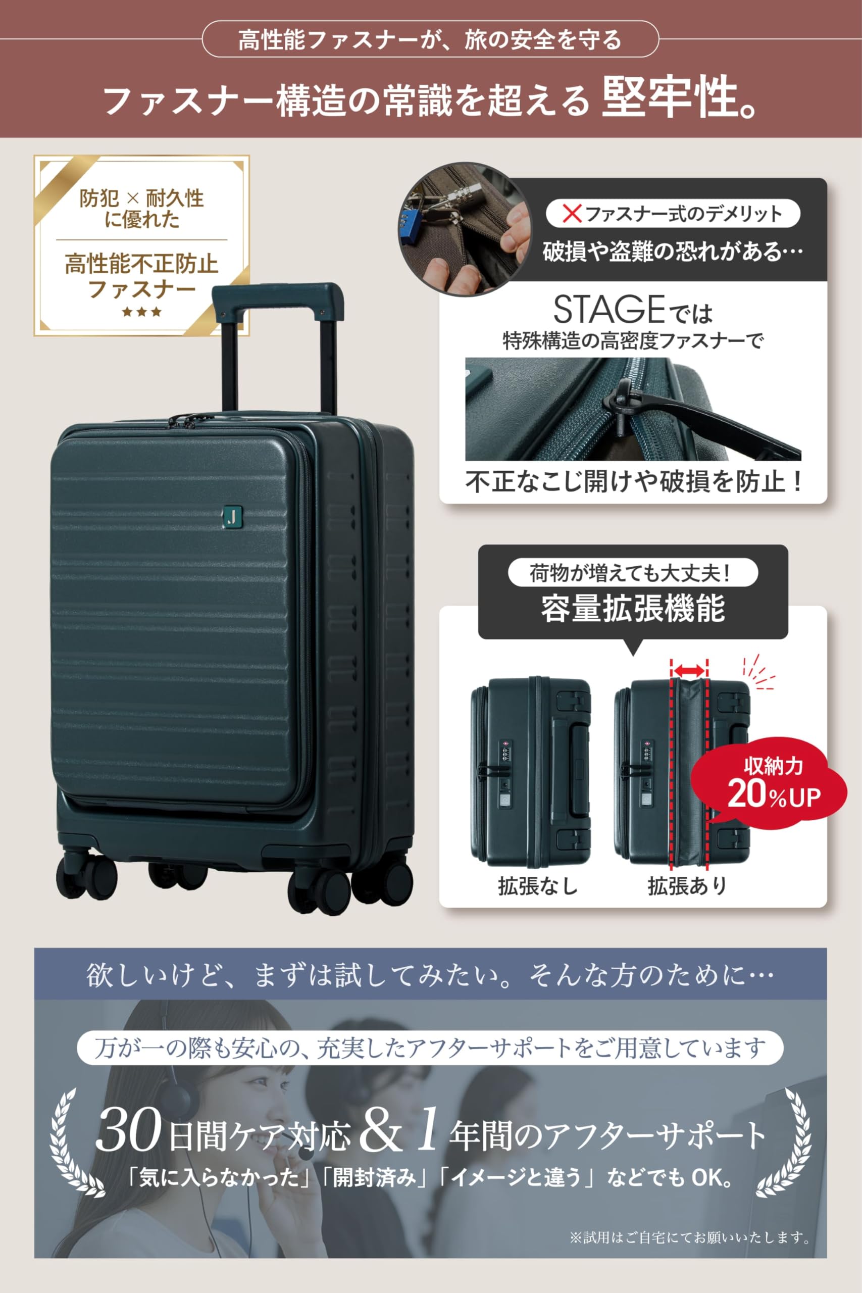 Amazon.co.jp: C.jutro: S(機内持込）