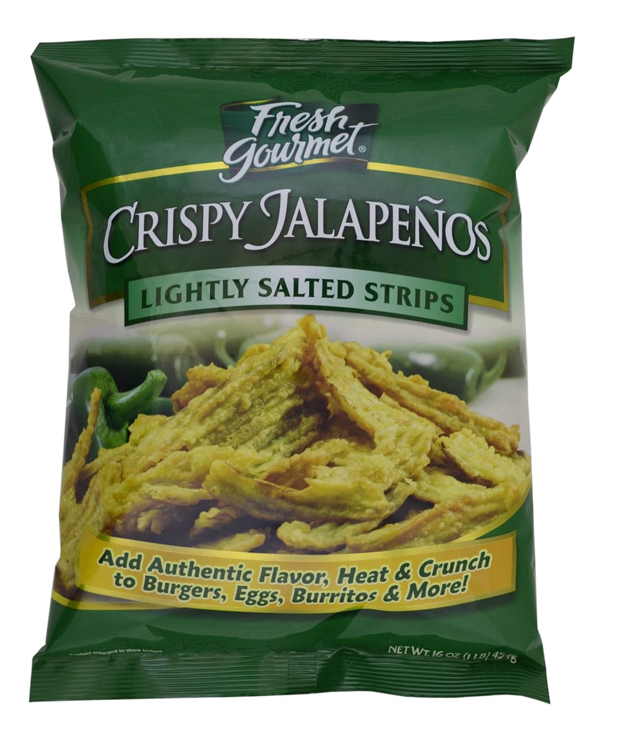 Fresh Gourmet Crispy Jalapeno Strips 1 lb. package 10 per case
