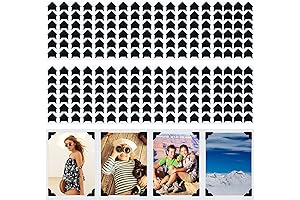720 Pieces Photo Corners Self Adhesive Black Photo Corners for Scrapbooking
