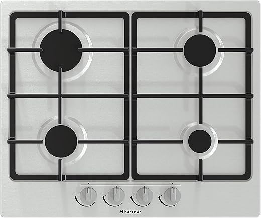 Hisense GM643XF Piano Cottura a Gas con 4 Zone di Cottura, Larghezza...