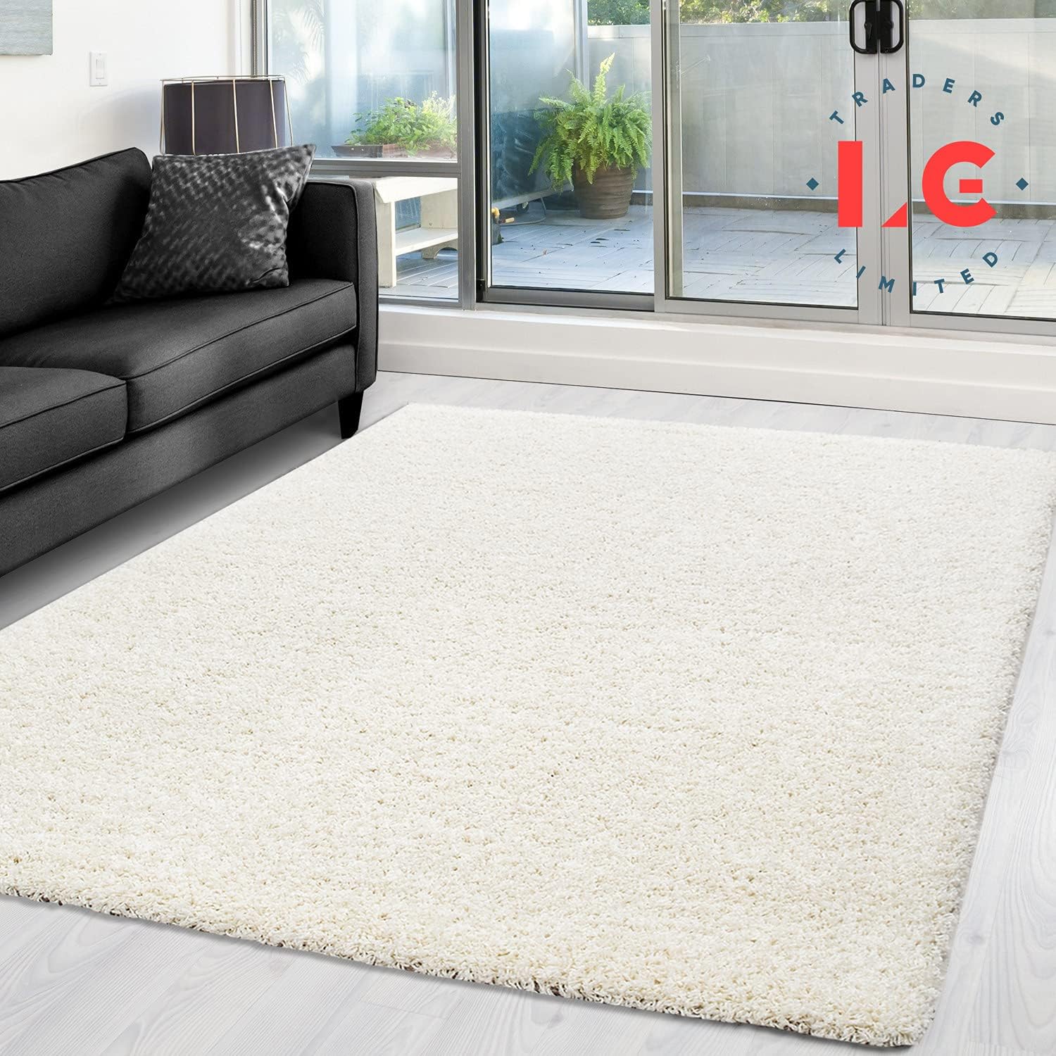 PRIME PLUS EXTRA THICK HEAVY 5CM PILE SOFT SHAGGY RUGS MODERN AREA RUGS ...