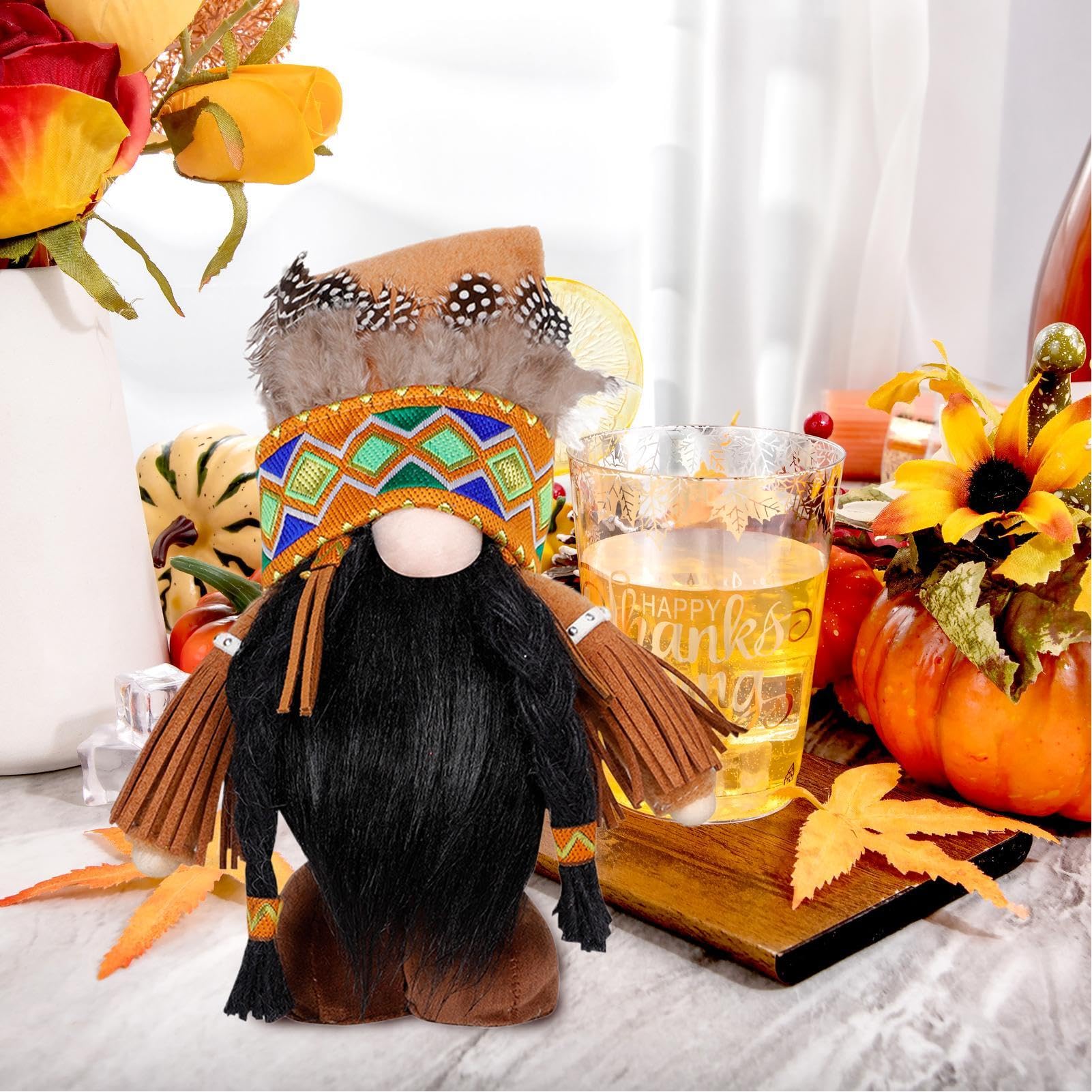 Lot De 6 Motif Nain De Thanksgiving,Autocollants De Thanksgiving