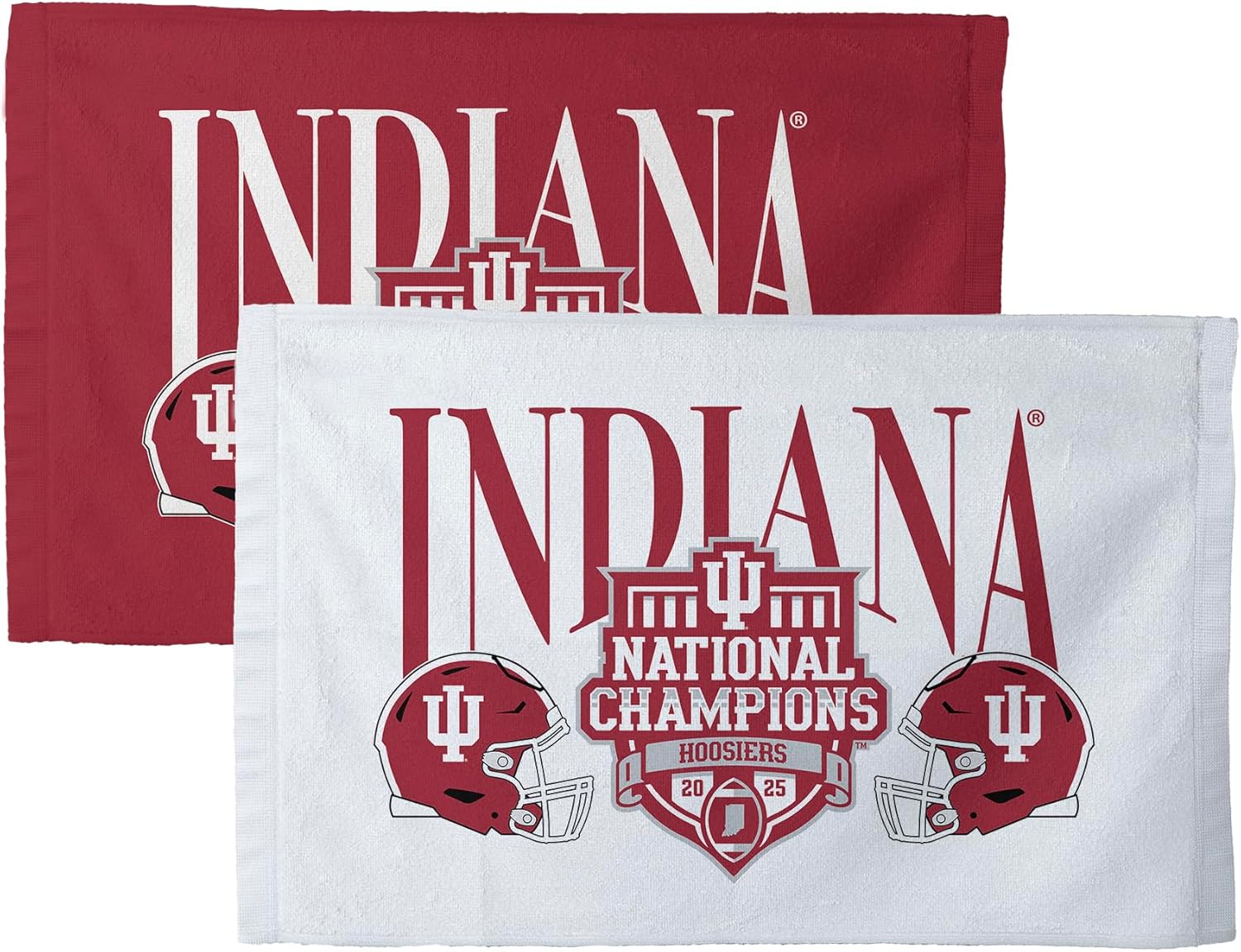 Northwest NCAA Fan Towel 2 Pack, Lightweight Game Day Set, Stadium Sideline Gym Travel Accessory, 16 x 25 Inch