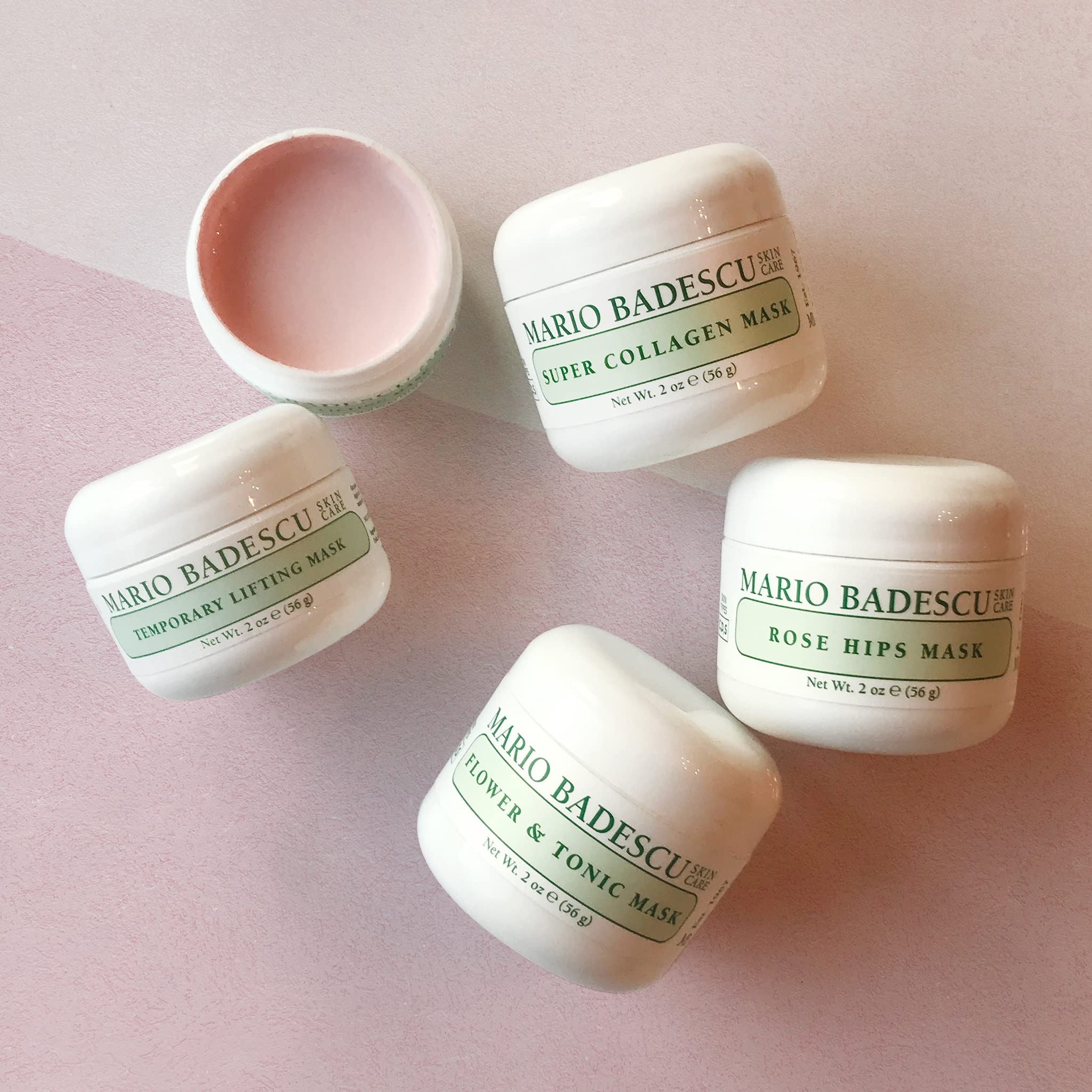 Mario Badescu Flower & Tonic Mask - Absorbs Excess Oil and Shine - Gentle and Purifying Face Care for Men and Women - Facial Mask Ideal for Combination, Oily or Sensitive Skin, 2 oz