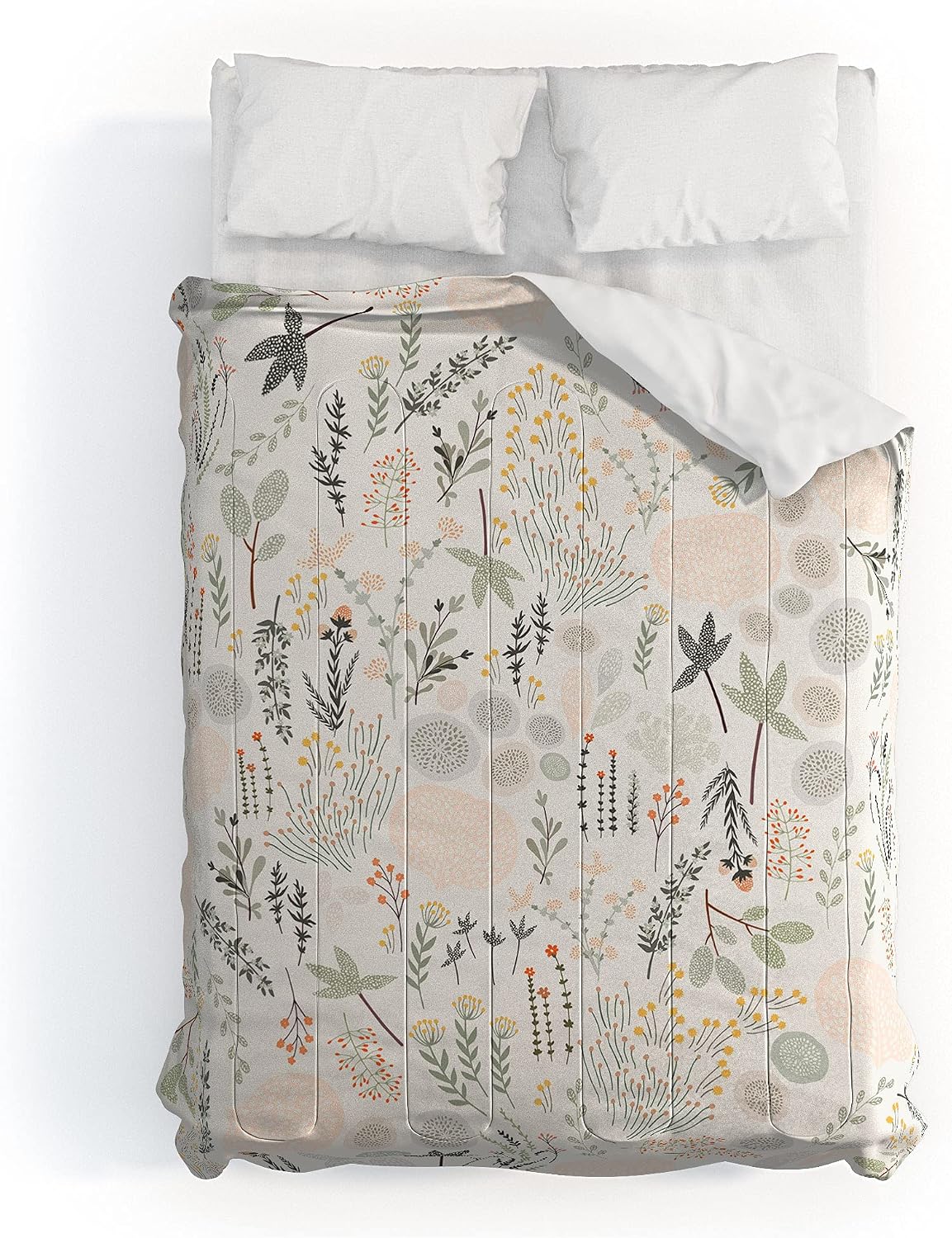 Deny Designs 2021 Cotton Comforter, Queen, Iveta Abolina Floral Goodness