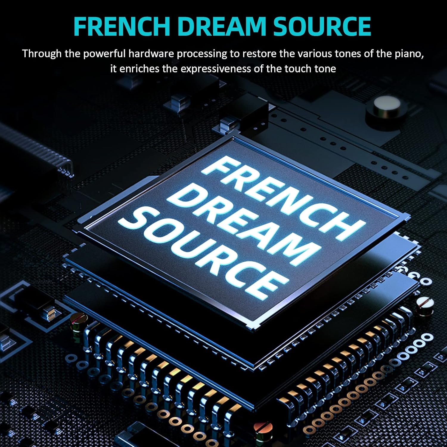 ZHRUNS Digital Piano, 88 Key Weighted Keyboard Piano,Full-size Electric Piano Keyboard with Sheet Music Stand, Triple Pedal, Power Adapter, Supports USB-MIDI Connecting (Black)