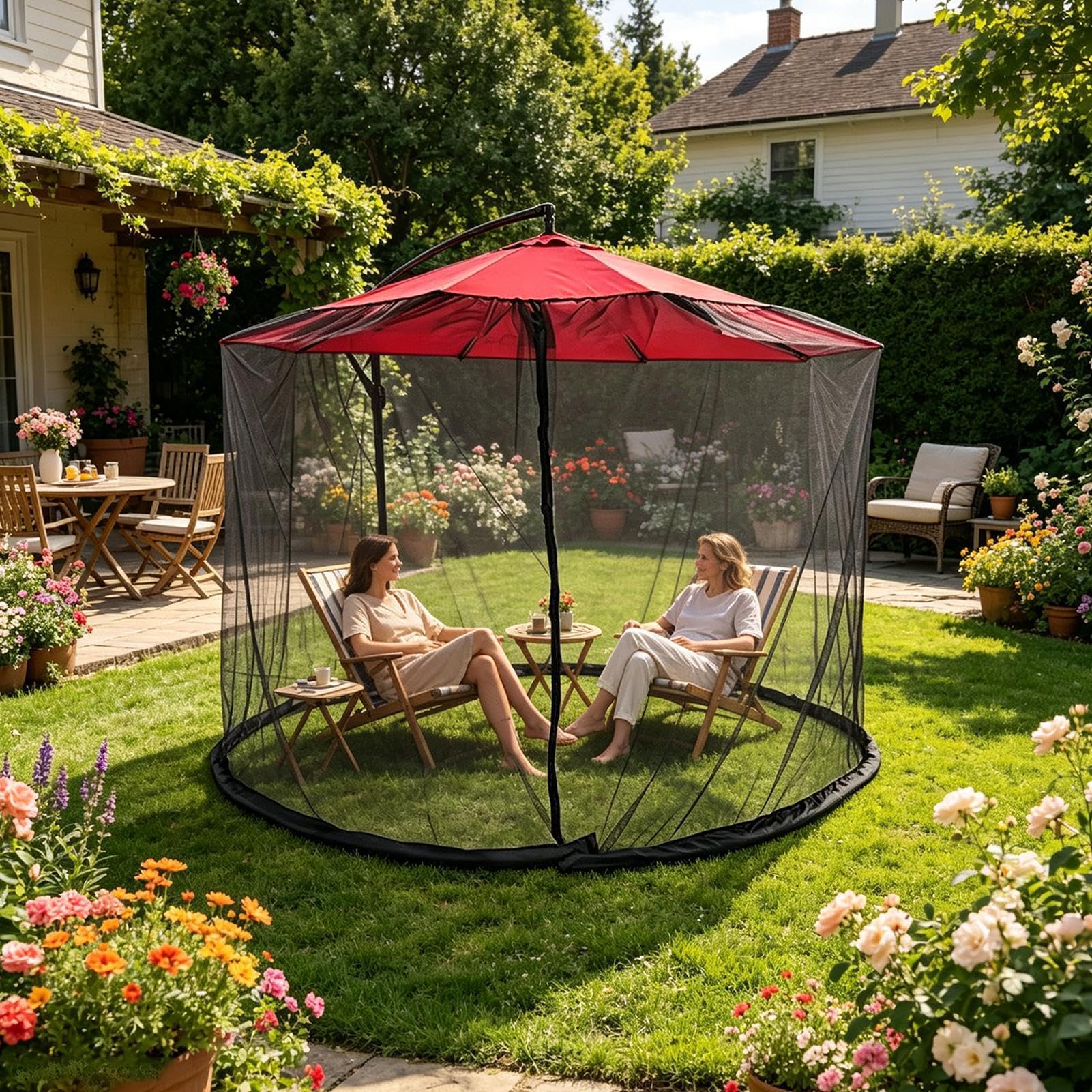 Filet Moustiquaire D'Extérieur Barrière Maillée Protectrice Anti-Moucherons | Filet Anti-Mouches Portable Pour Terrasse Balcon Extérieur Porche Arrière-Cour Camping Pêche Randonnée