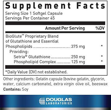 Douglas Laboratories Liposomal Glutathione, 45 Softgel Capsules