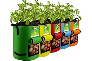 5Packs Colorful Potato Grow Container with Flap
