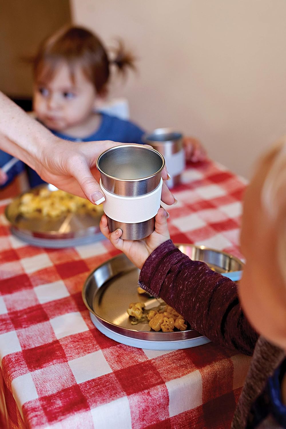 Red Rover Stainless Steel Colorful Kids' Cups with Silicone Sleeves, Set of 4, 10 ounce, Multicolored - Image 9