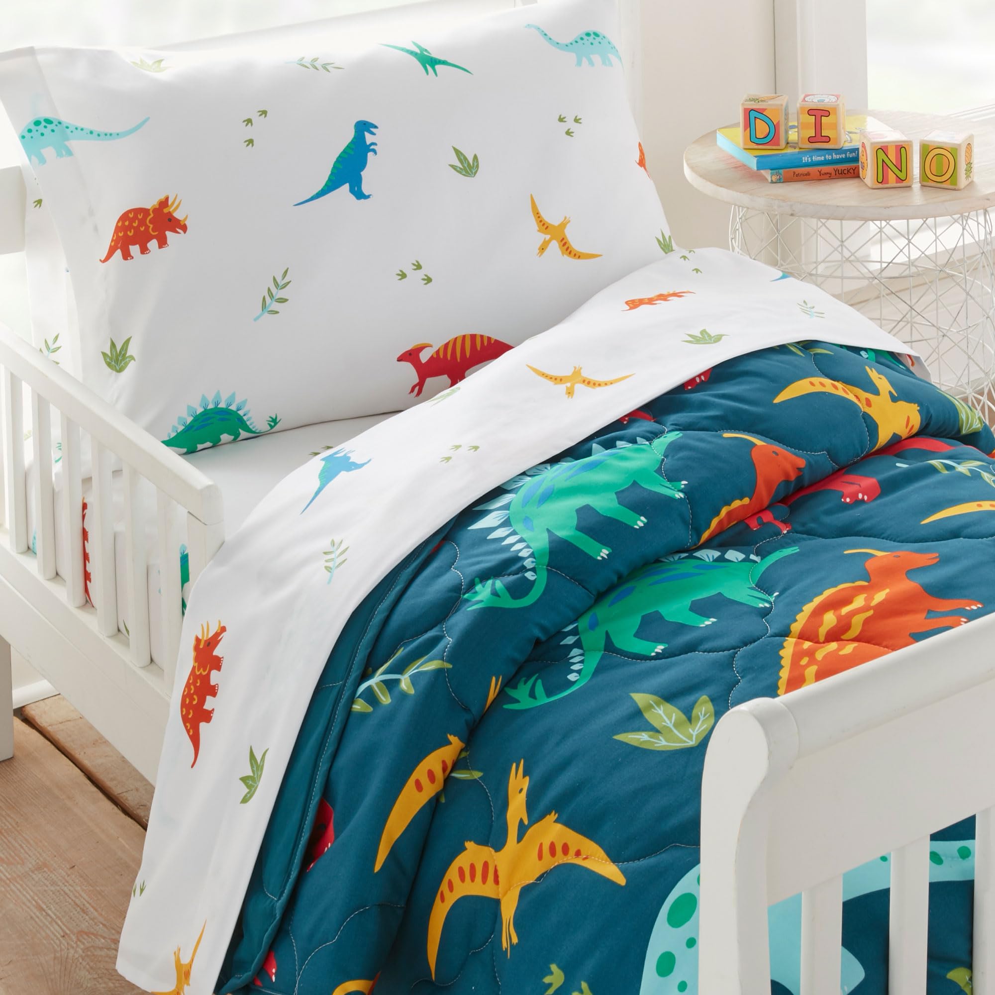 Set di biancheria da letto per bambini, 4 pezzi, in microfibra, motivo