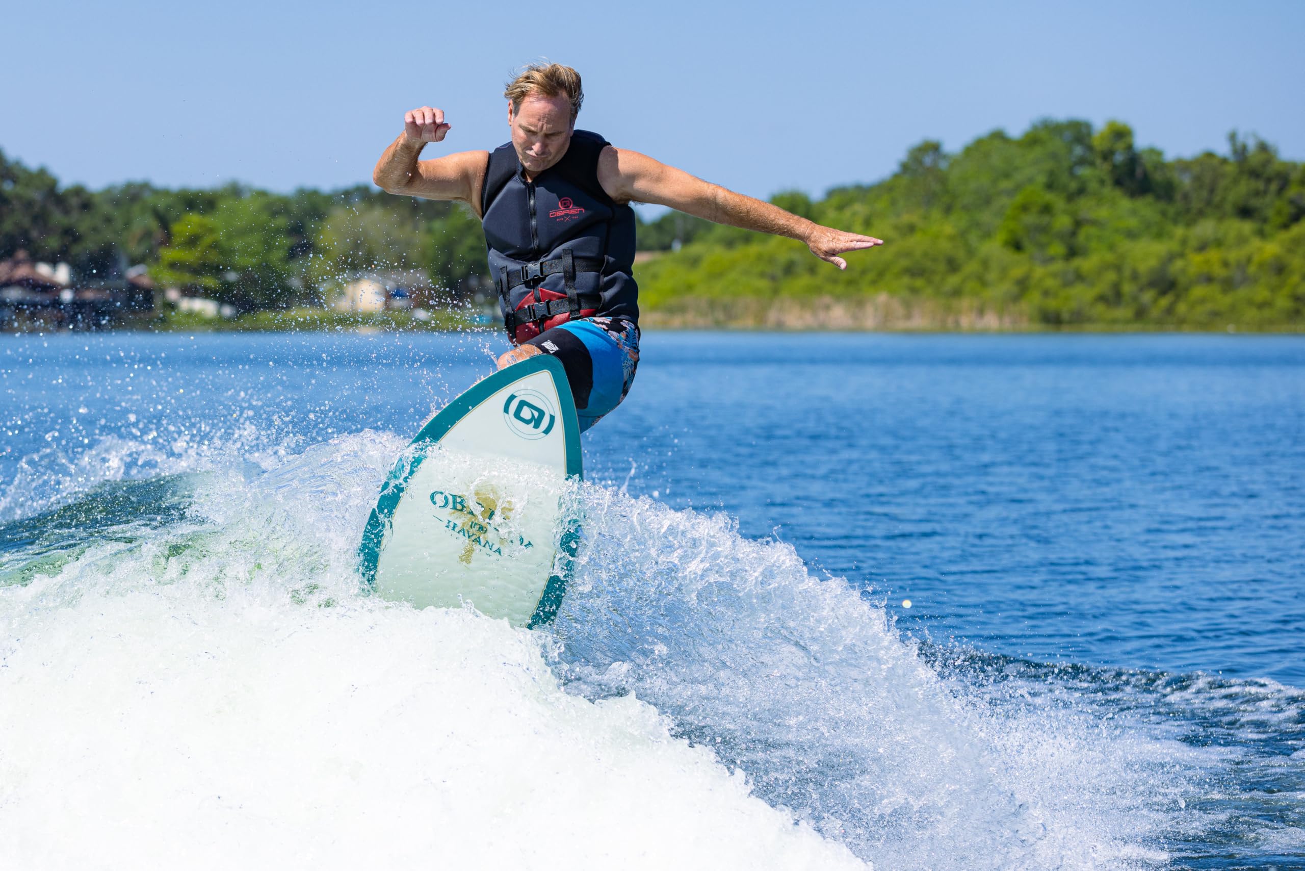 O'Brien Havana Wakesurf Board – High-Performance Skim-Style Board with TPU Skinned Base – Perfect for Tricks, Ollies & Shuvits – Lightweight, Durable & Fun