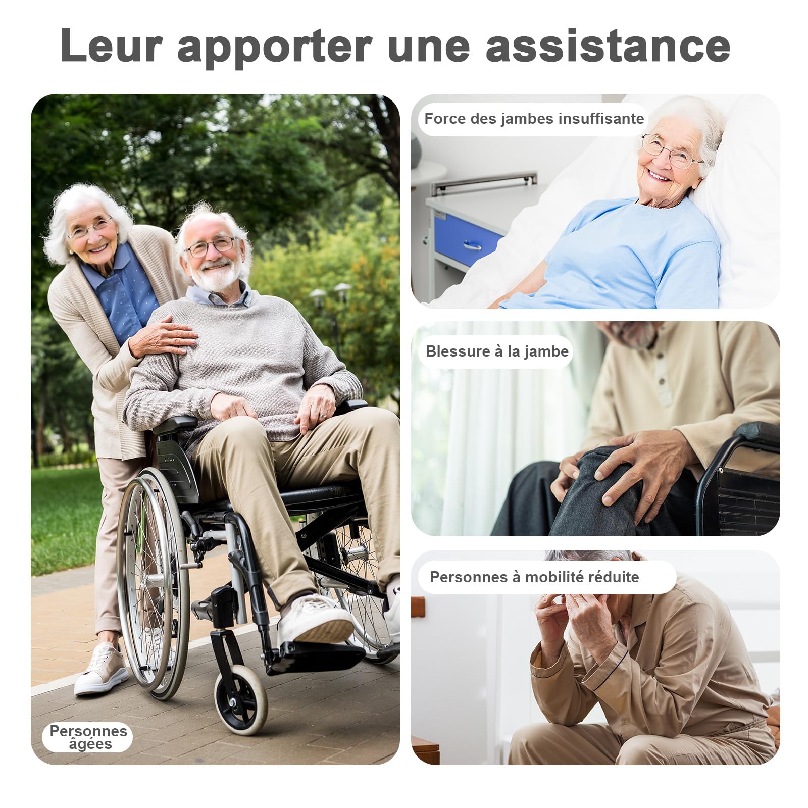 Sangle de Verticalisation pour Lève-Personne 230 kg, Sangle Sit to Stand avec Rembourrage Épais, Ceinture Réglable de Transfert Patient, Aide au Lever pour Fauteuil Roulant (L)