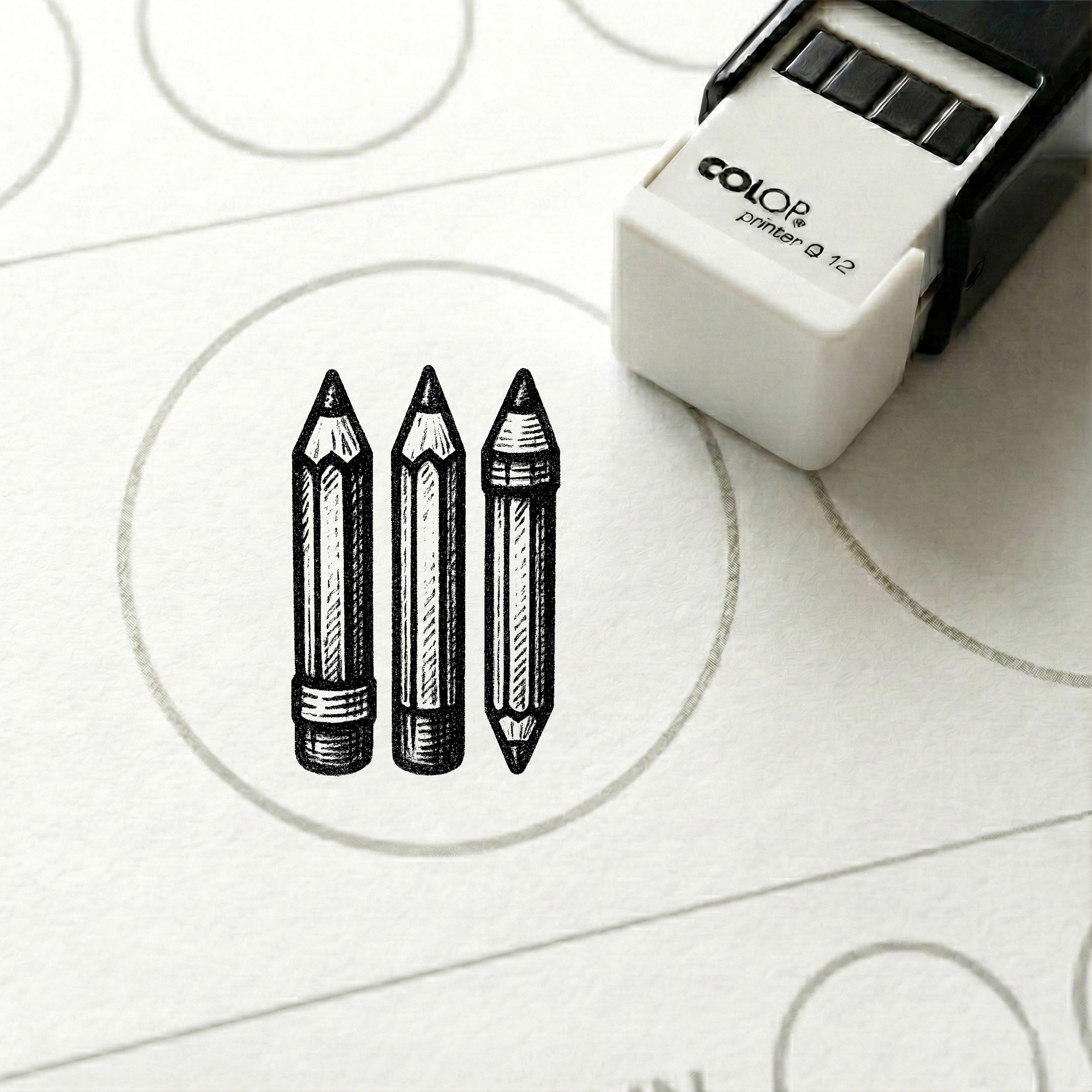 Dekolando Bonus Stamp Pens 10 x 10 mm - Bonus Card Stamps for Stationery Store Office Supplies School Supplies Paper Goods - Stamp Bonus Card Customer Card Stamp Card