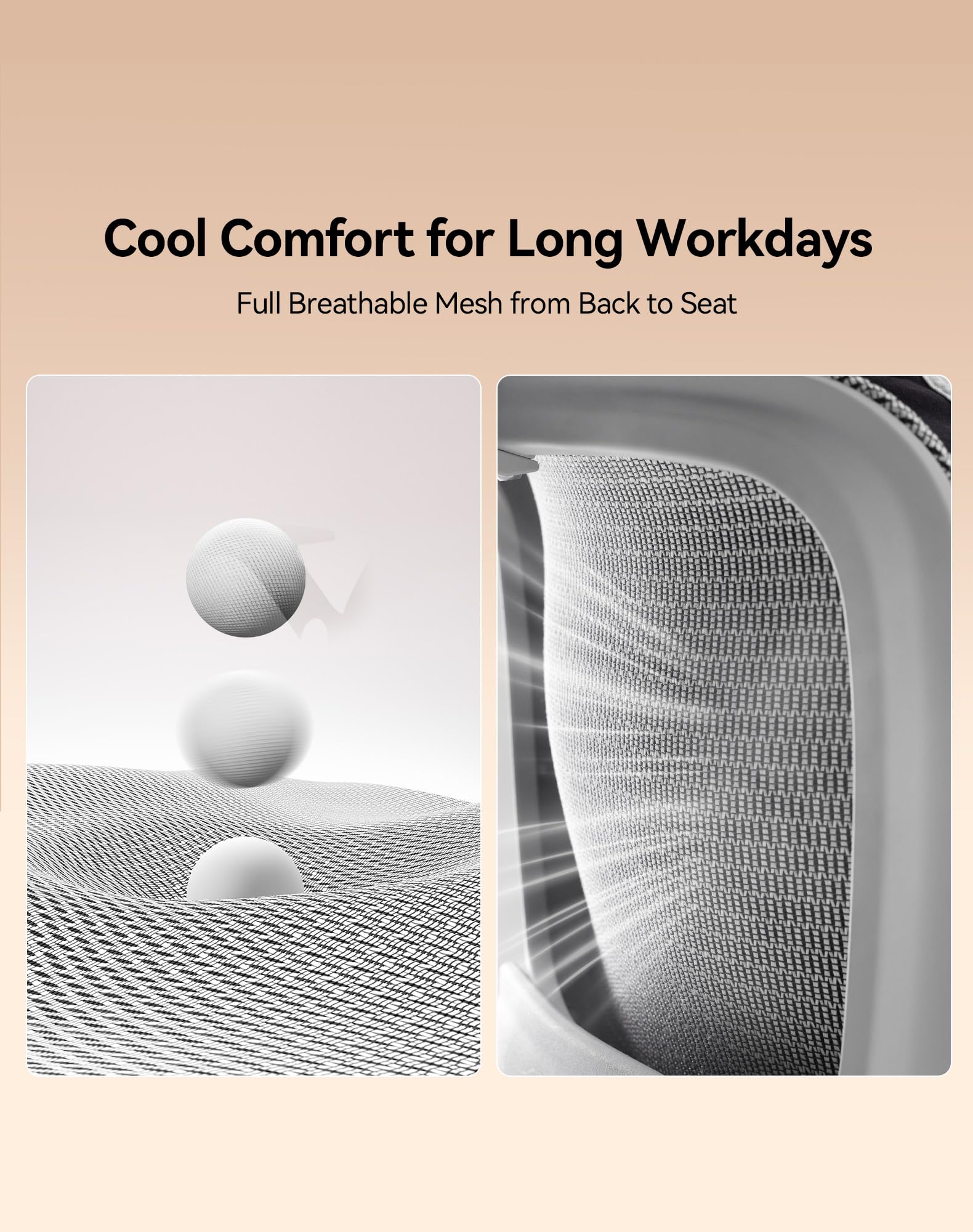 SIHOO B100 Mesh Office Chair, Comfy Ergonomic Office Chair view 5