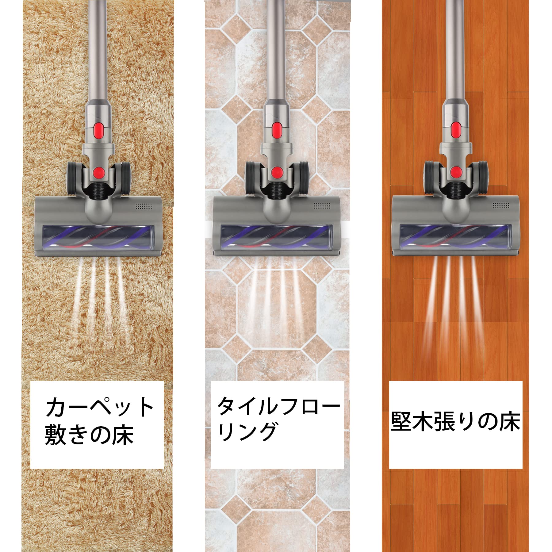 Amazon | EOVOLA ダイレクトドライブクリーナーヘッド適応