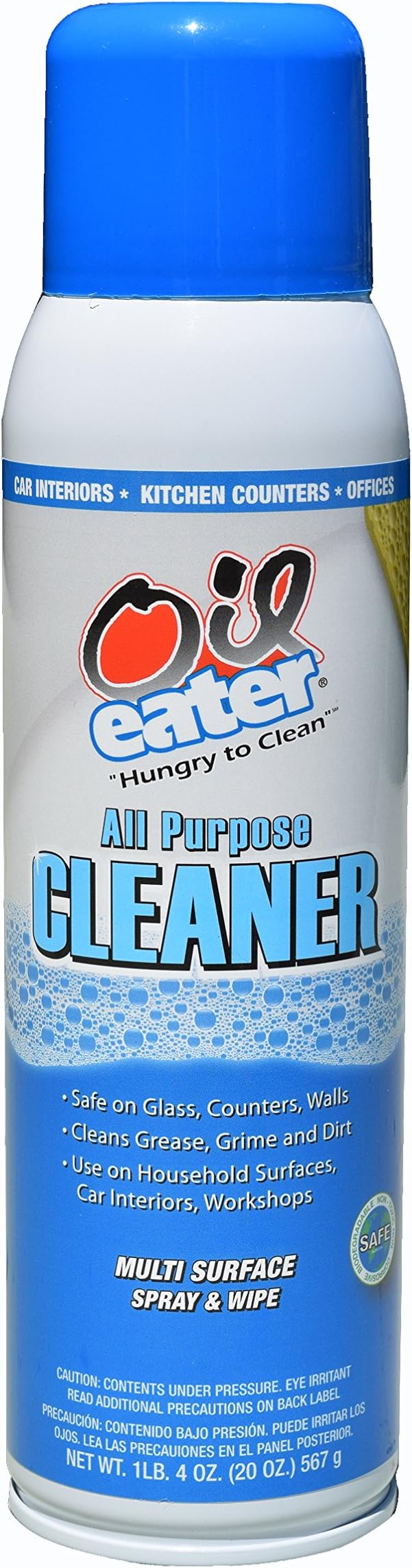 20oz Aerosol Spray All Purpose Cleaner for Kitchen, Bath, Cars & Workshops