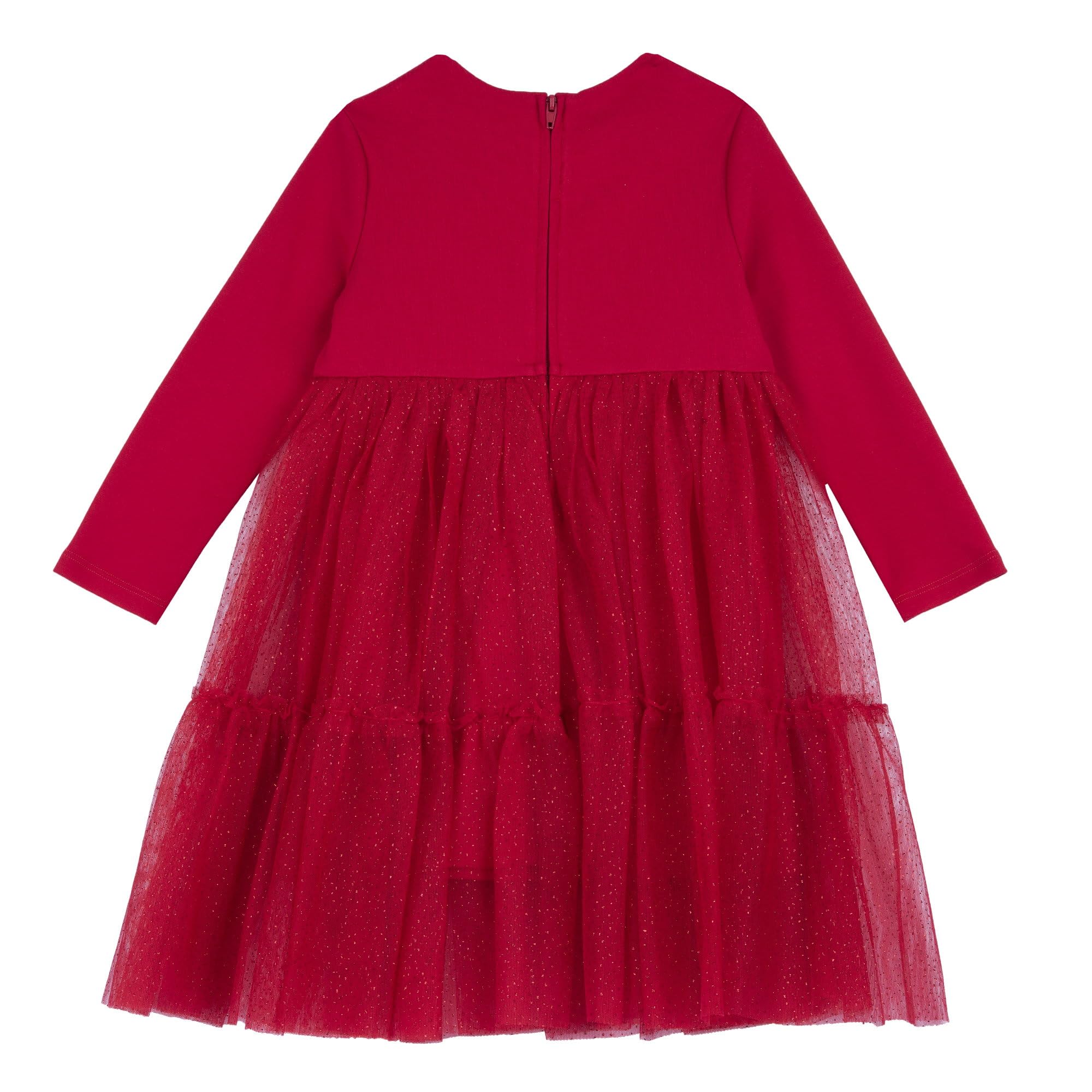 Chicco, Vestito Natale Neonata e Bambina, con Comoda Apertura sulla Schiena, in Caldo e Morbido Tessuto, Lavabile in Lavatrice, Abbigliamento Neonata e Bambina, Idea Regalo Bambina, Designed in Italy