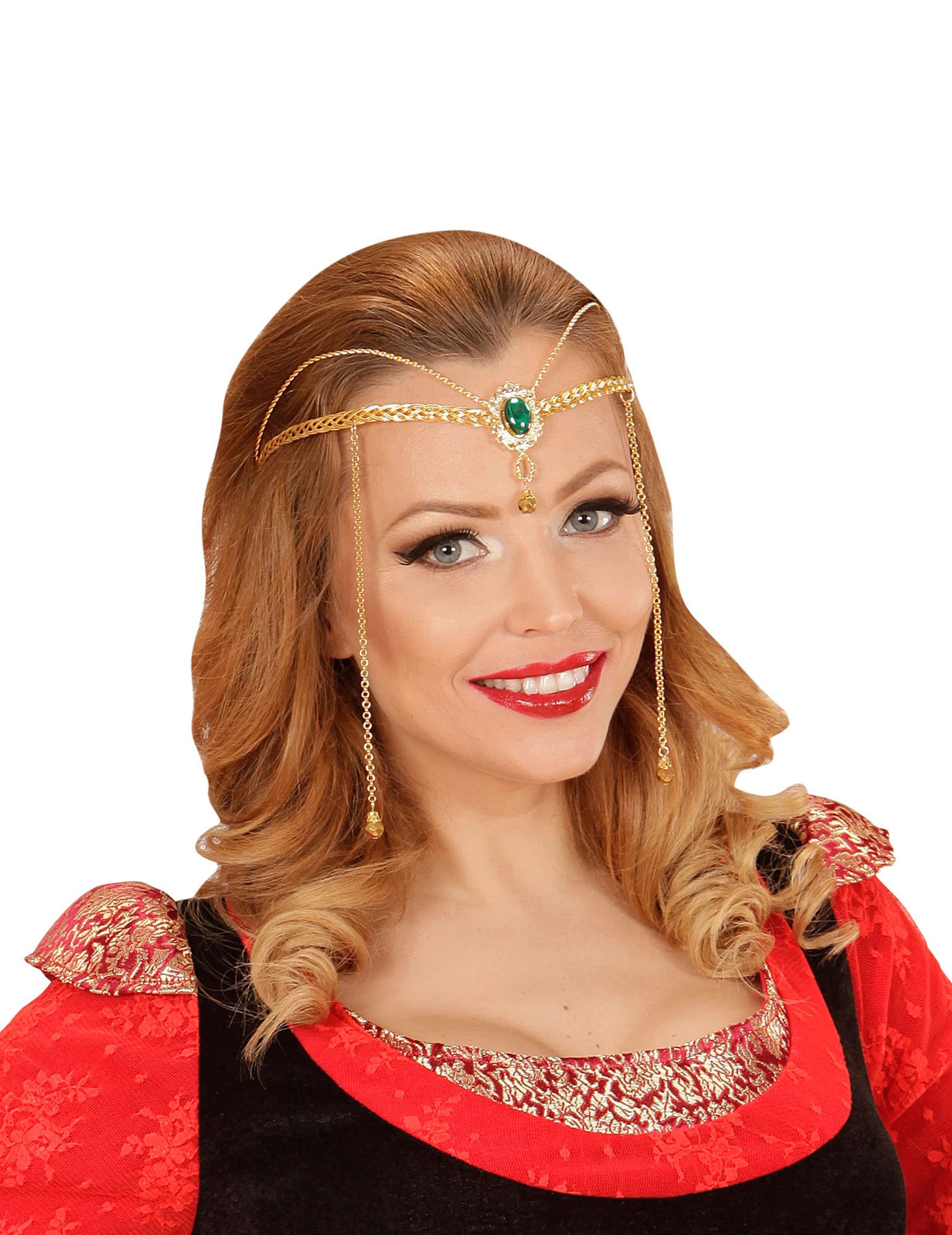 W WIDMANN MILANO Party Fashion 24375 - Elfendiadem Fantasie, Modeschmuck, Gold, Fasching, Karneval, Mottoparty