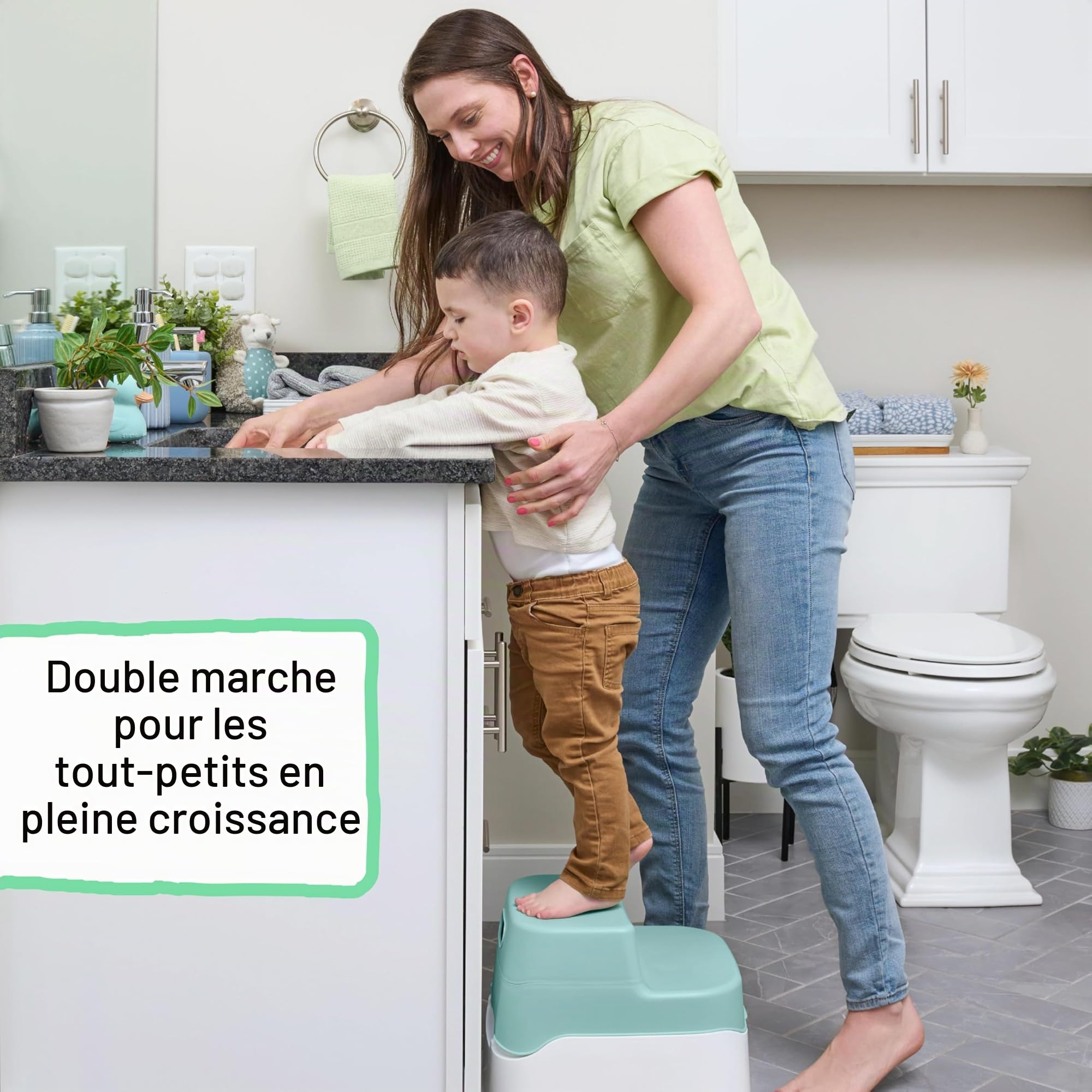 Ingenuity, Prepare to Potty - Pot système de pot 3 en 1 Adaptateur, Tabouret, montage facile, pour les 18 mois et plus