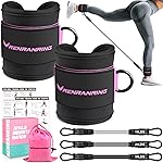 Ankle Resistance Bands with Cuffs, Exercise Bands for Legs and Butt, Home Gym Workout Equipment, Butt Exercise Equipment Booty Bands Ankle Bands for Men Women Legs and Glutes