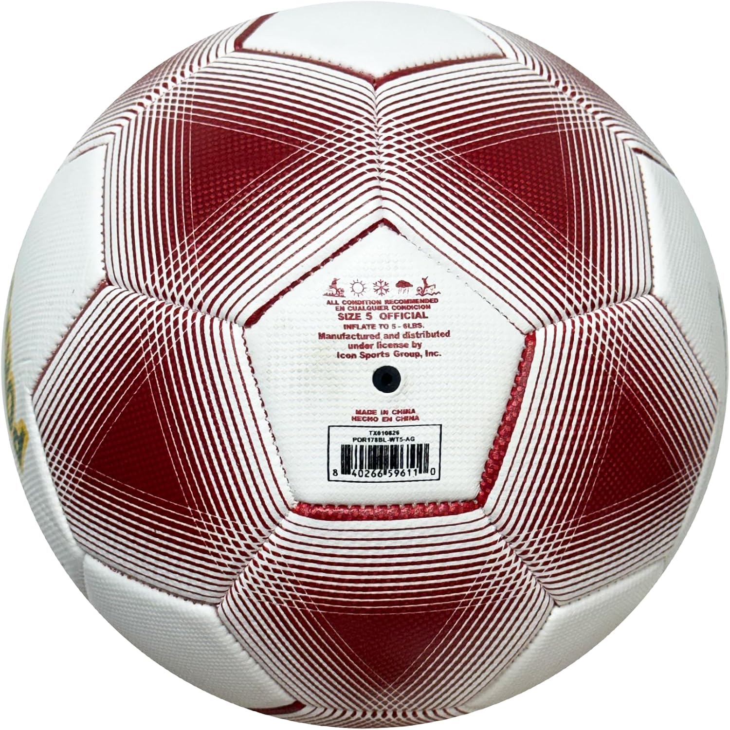 Portugal Soccer Ball - Size 2,4 and 5, National Soccer Team Ball White
