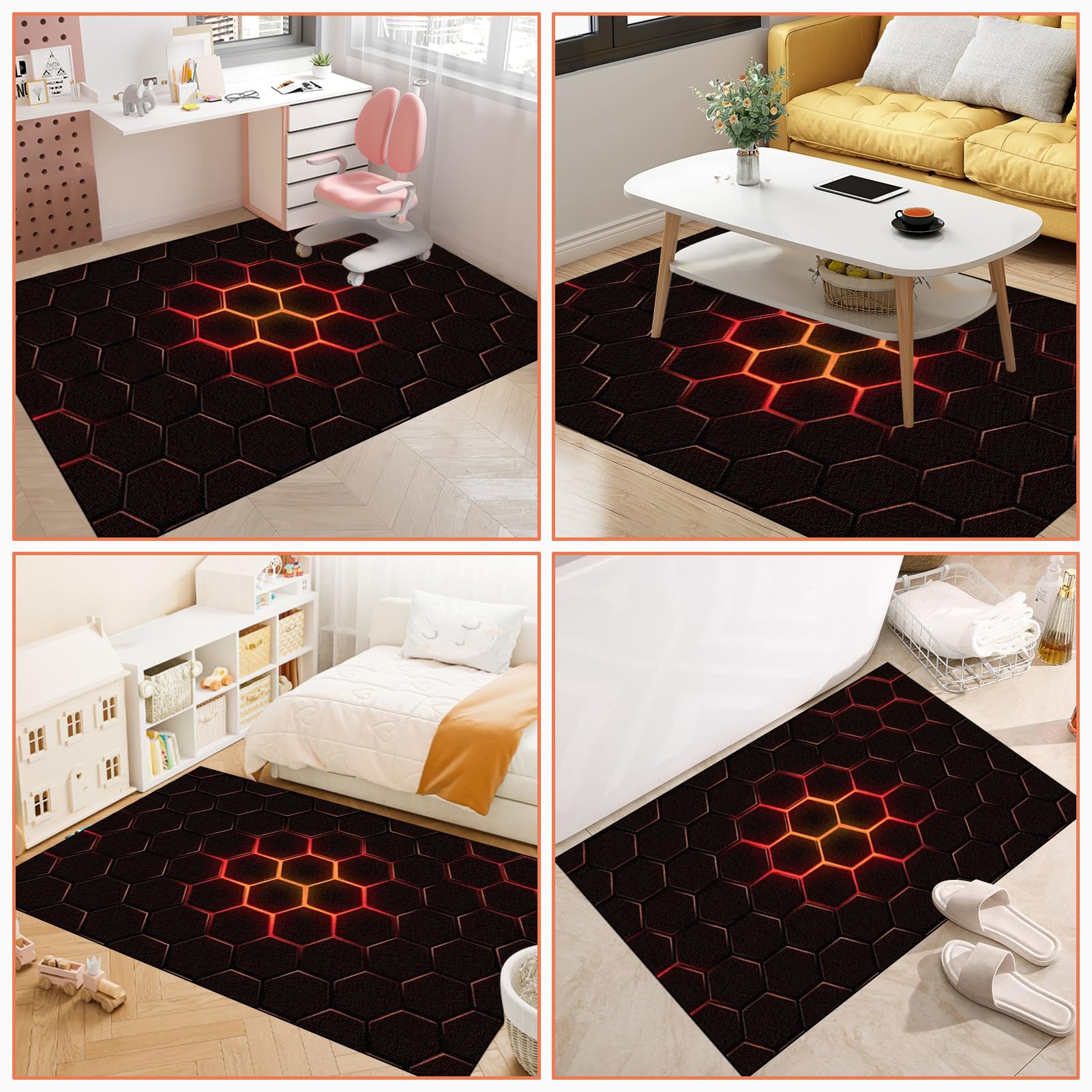 Bürostuhl Unterlage Gaming Teppich Stuhlunterlage 80 x 120 cmBodenschutzmatte für Hartböden & Teppich Bürostuhl Matte Kratzfest Bodenmatte rutschfest Bürostuhlunterlage Gamer Computerstuhl Teppiche