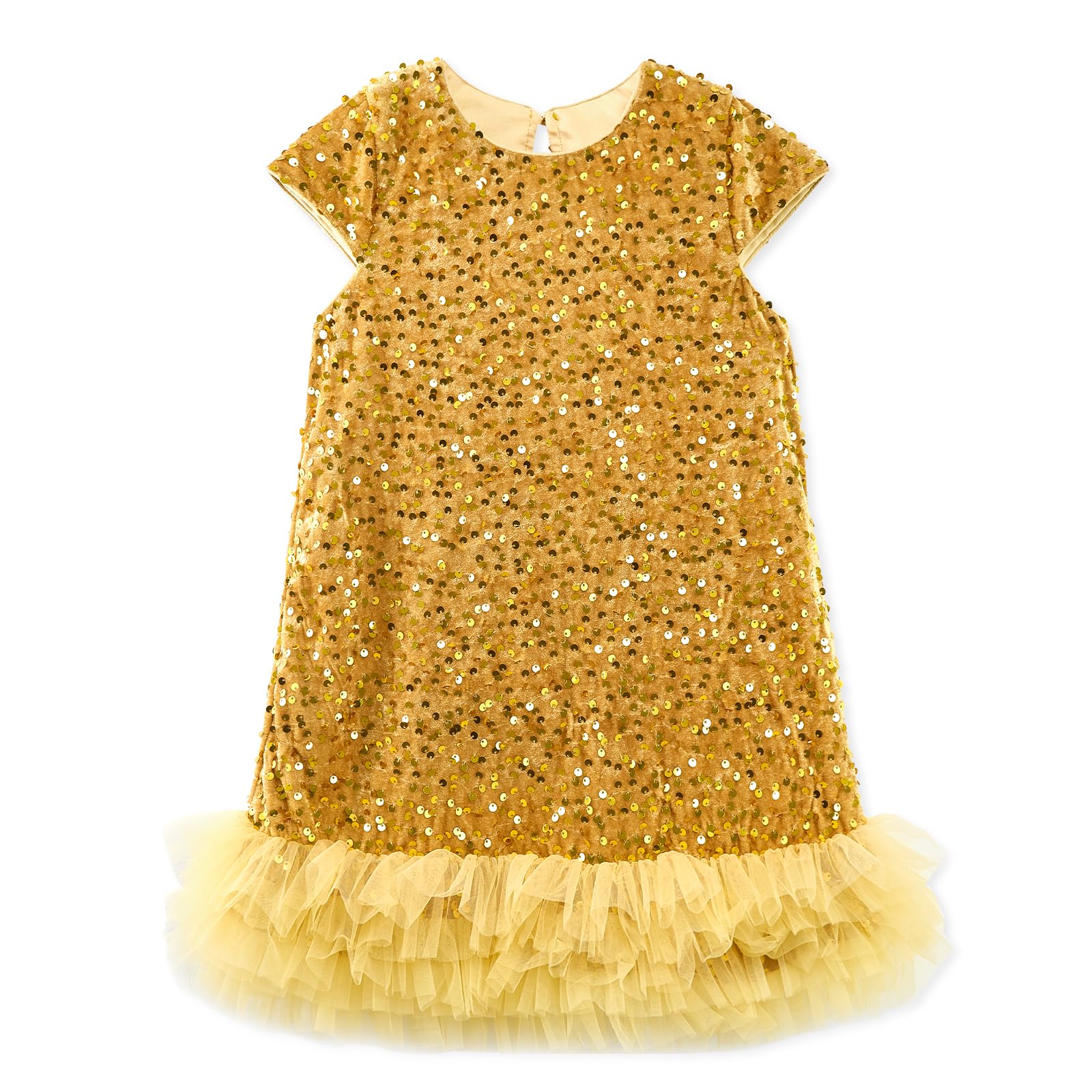 Miipat Toddler Girls Sequin Dress A-Line Sparkly Princess Party Dress