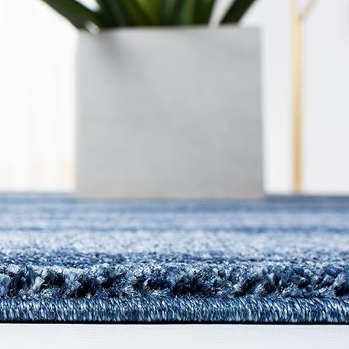 Miniatura 5 de SAFAVIEH Retro Collection - Alfombra cuadrada de 6 pies, azul claro y azul, diseño abstracto moderno, no desprende pelusa y de fácil cuidado, ideal