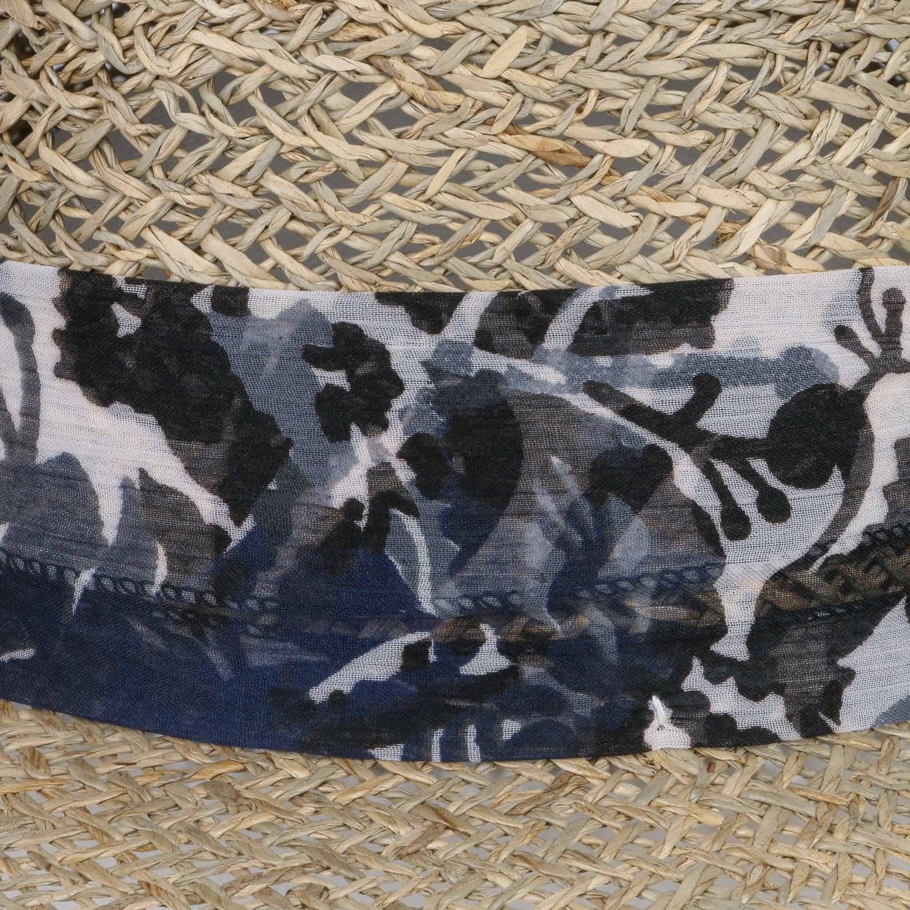 Lierys Chapeau Seagrass avec Bande en Tissu Femme - Made in Italy de Soleil D'Ete Plage Ete Printemps-ete
