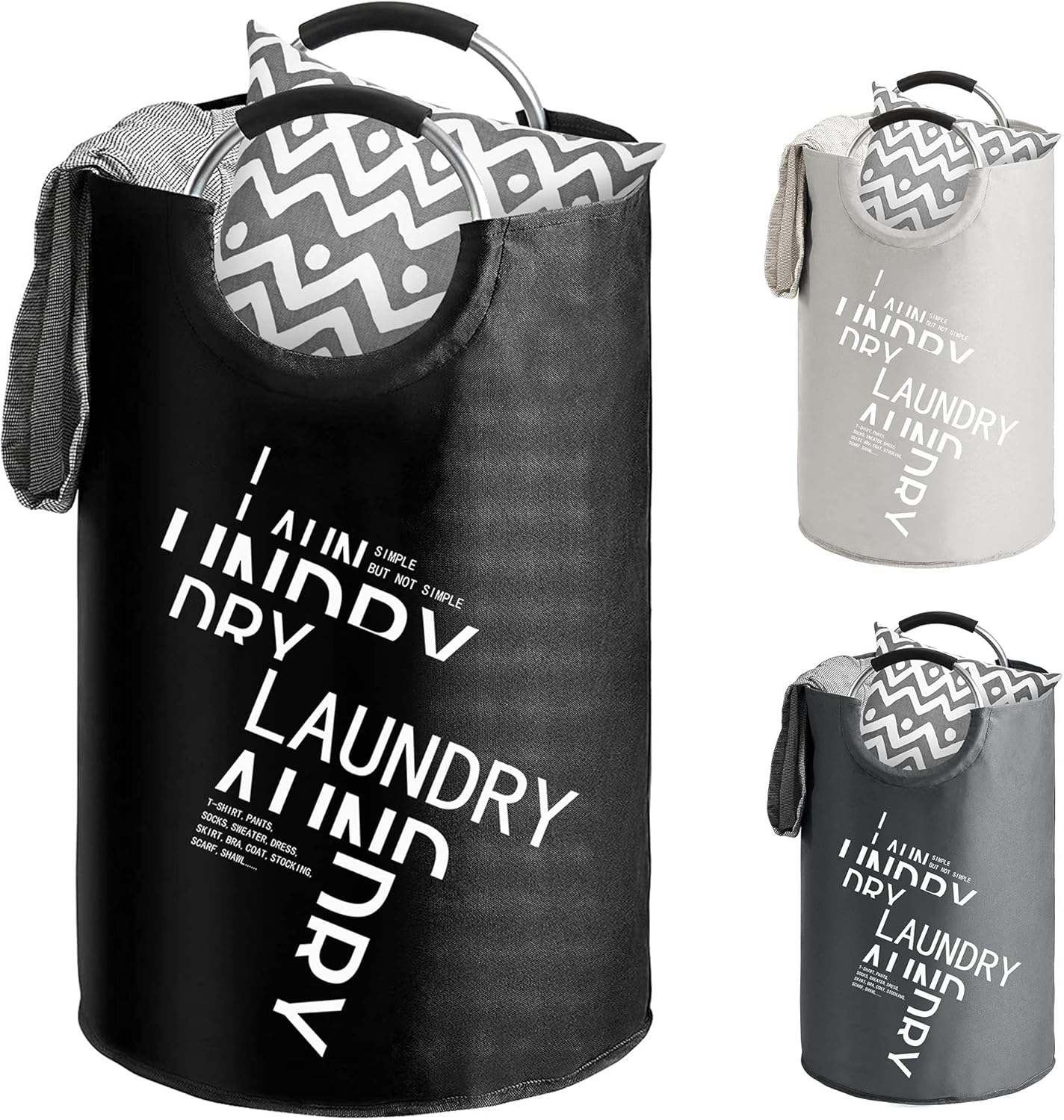 AntDesign Large Laundry Basket, Laundry Basket for College Dorm, Cloth