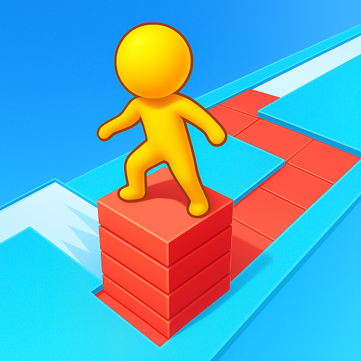 Stacky Dash Cube Surfer Maze Run: Tiles Bridge Rush Swipe Tower Block ...
