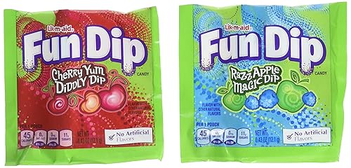 Fun Dip Razz Apple & Cherry Yum - Caja de 48 unidades