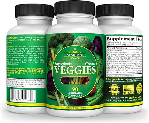 Miniatura 9 de Vegetarian Balance of Superfoods Reds Fruits and Greens | Vegetales veganos Frutas y verduras | Balance natural de 90 frutas, 90 cápsulas vegetales