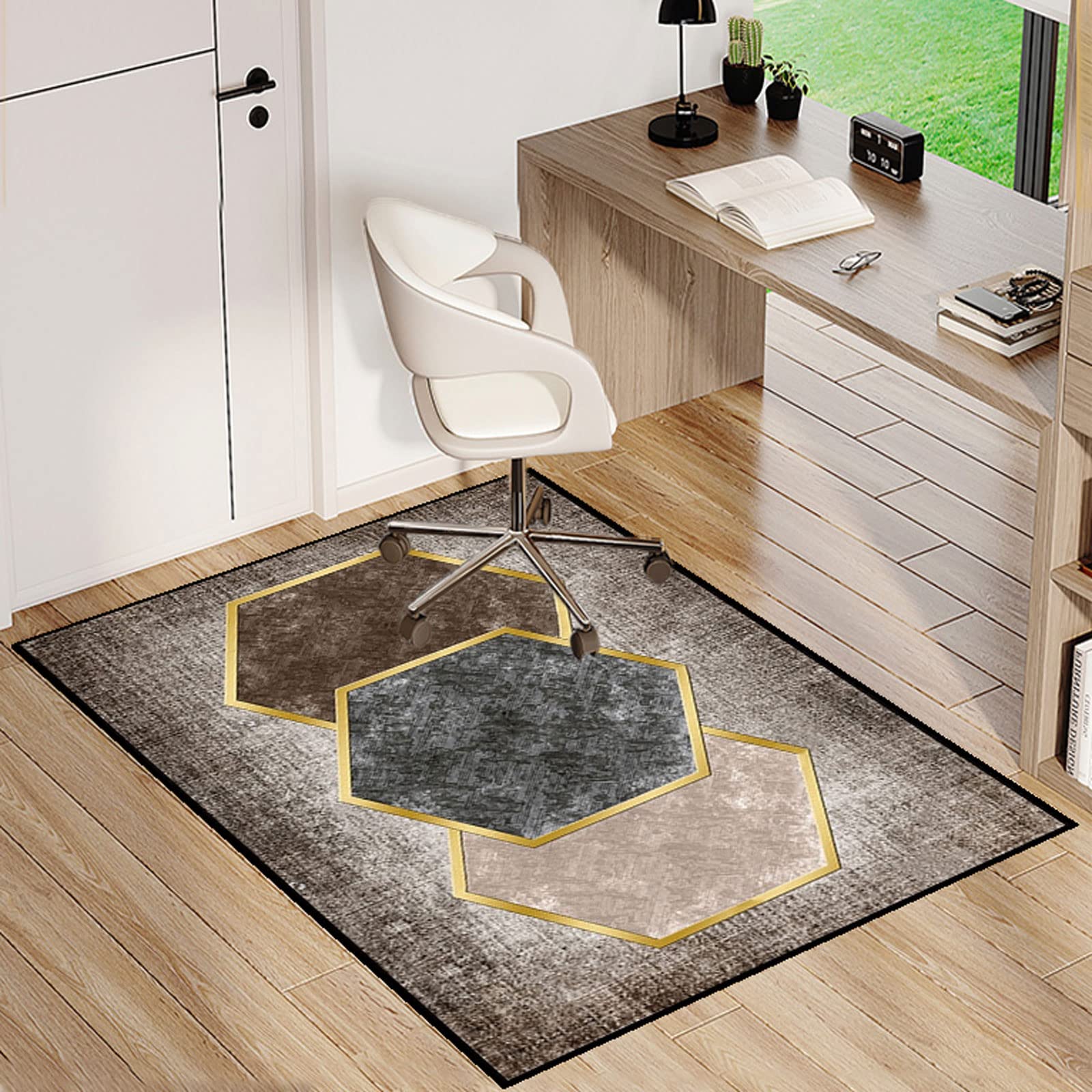 Single tree forest Chair Mat For Carpeted Floor For Office Chair Floor Mat Anti Slip Multi-Purpose Protector Chair Carpet For Home And Office