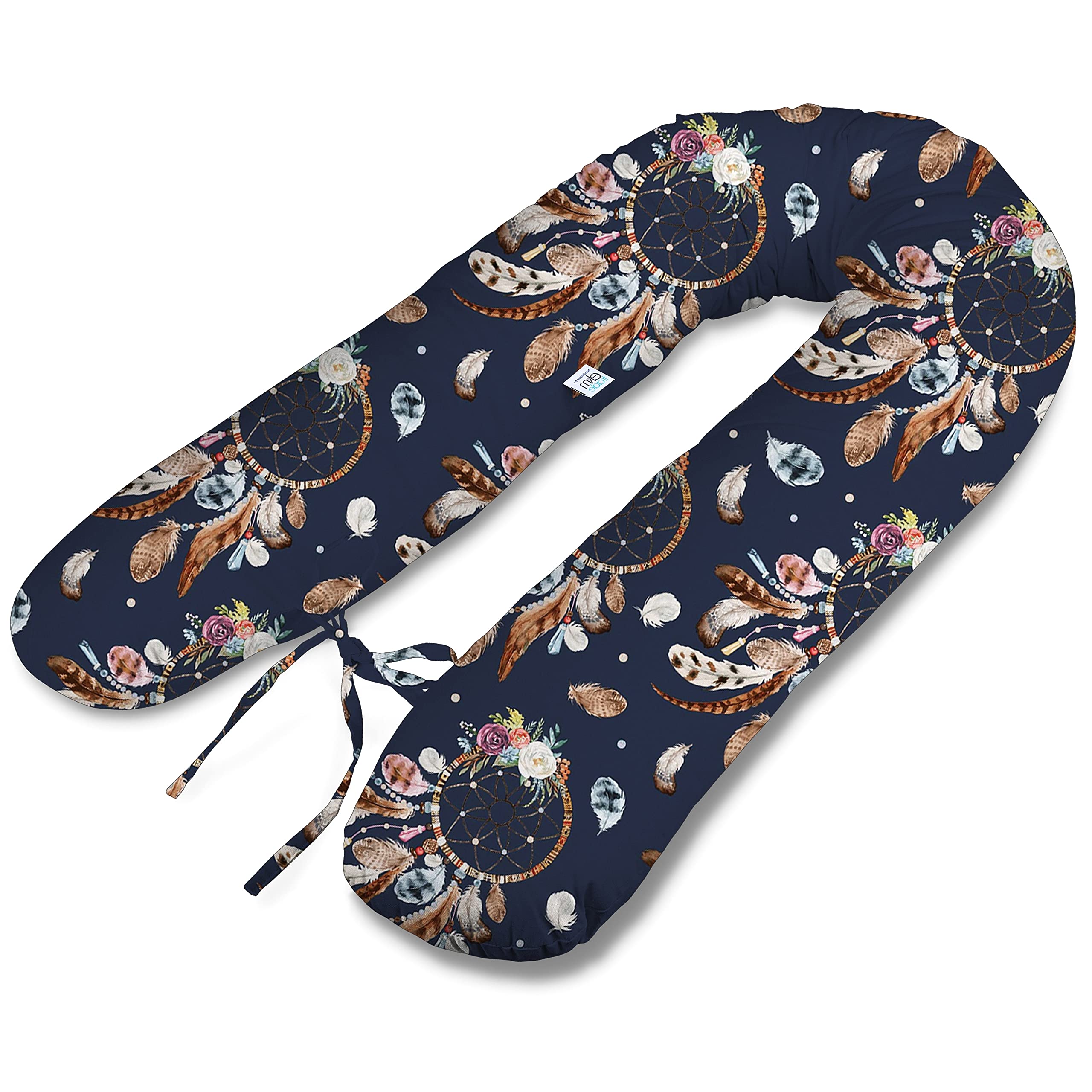ekm trade Typ V 180cm XL Stillkissen Schwangerschaftskissen Lagerungskissen Seitenschläferkissen Handmade 100% Zertifizierte Baumwolle Geräuschlos (9)