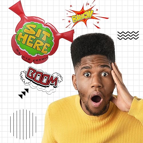 Miniatura 5 de Whoopee Cojín para niños mayores de 3 años, 3 piezas, 9 pulgadas cojín grande de dibujos animados Woopie para fiesta, divertido broma broma, regalo