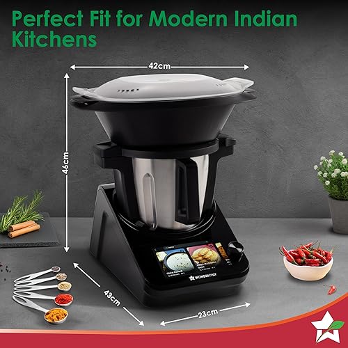 Miniatura 5 de Wonderchef Chef Magic Robot de cocina todo en uno para cocina india e internacional Cortar automático, saltear, revolver, amasar... Aplicación