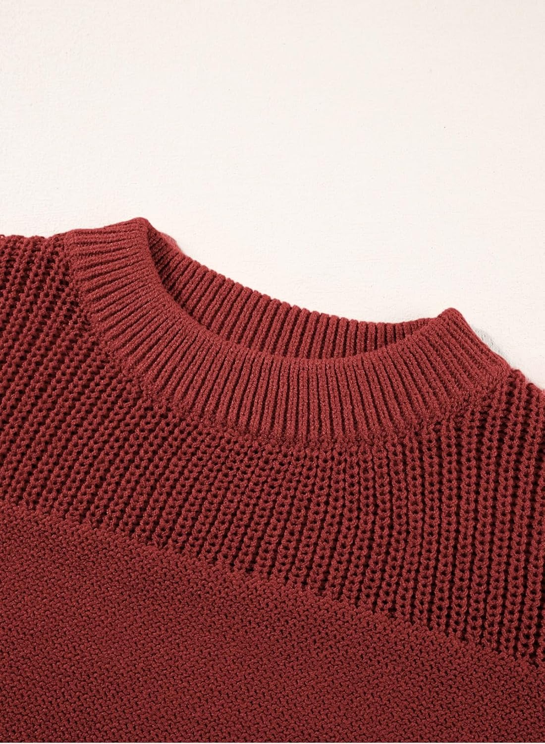 Sidefeel Women's Pullover Sweaters Casual Long Sleeve Crewneck Loose Knit Jumper Tops - Image 7