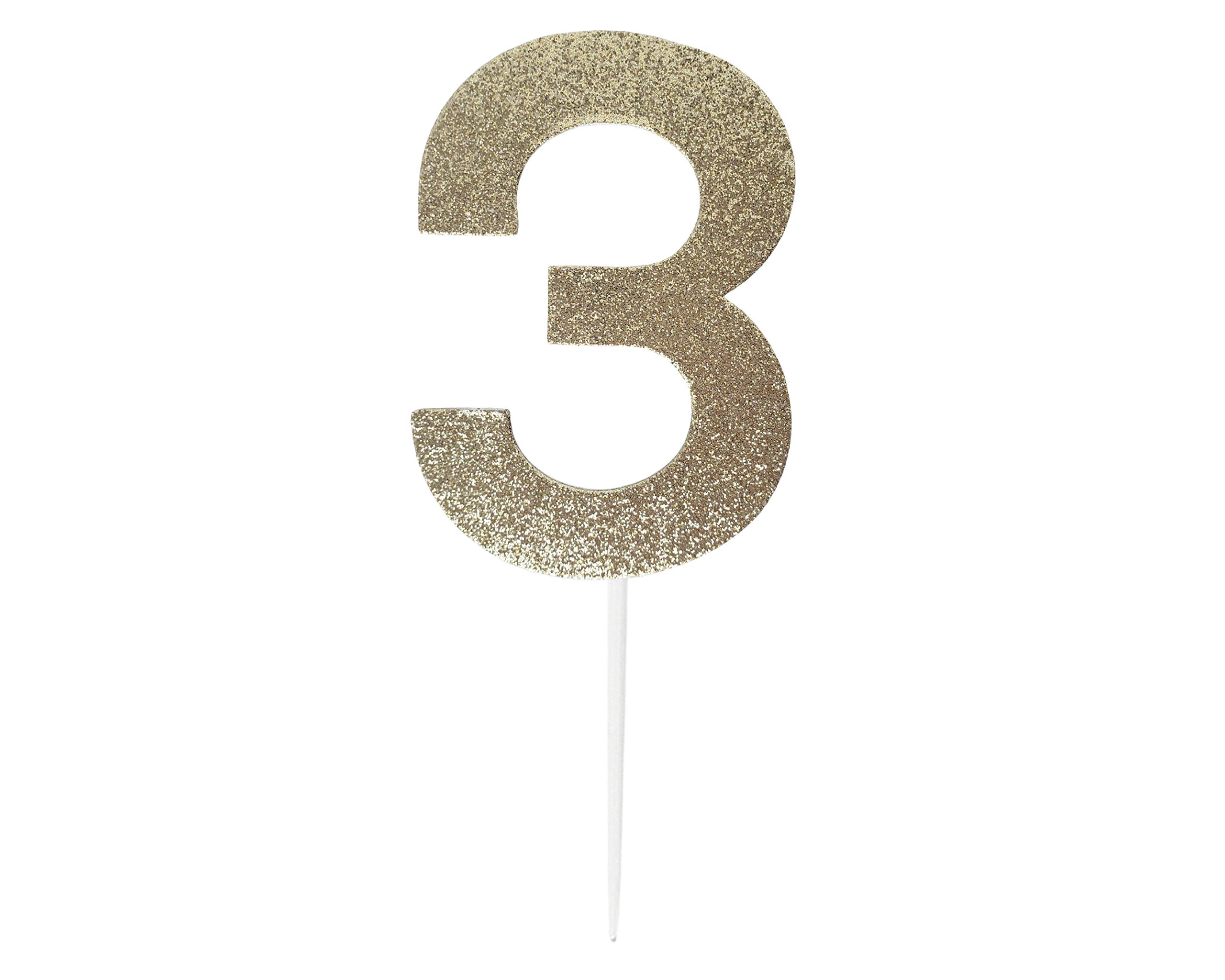 Handmade 3rd Birthday Cake Topper