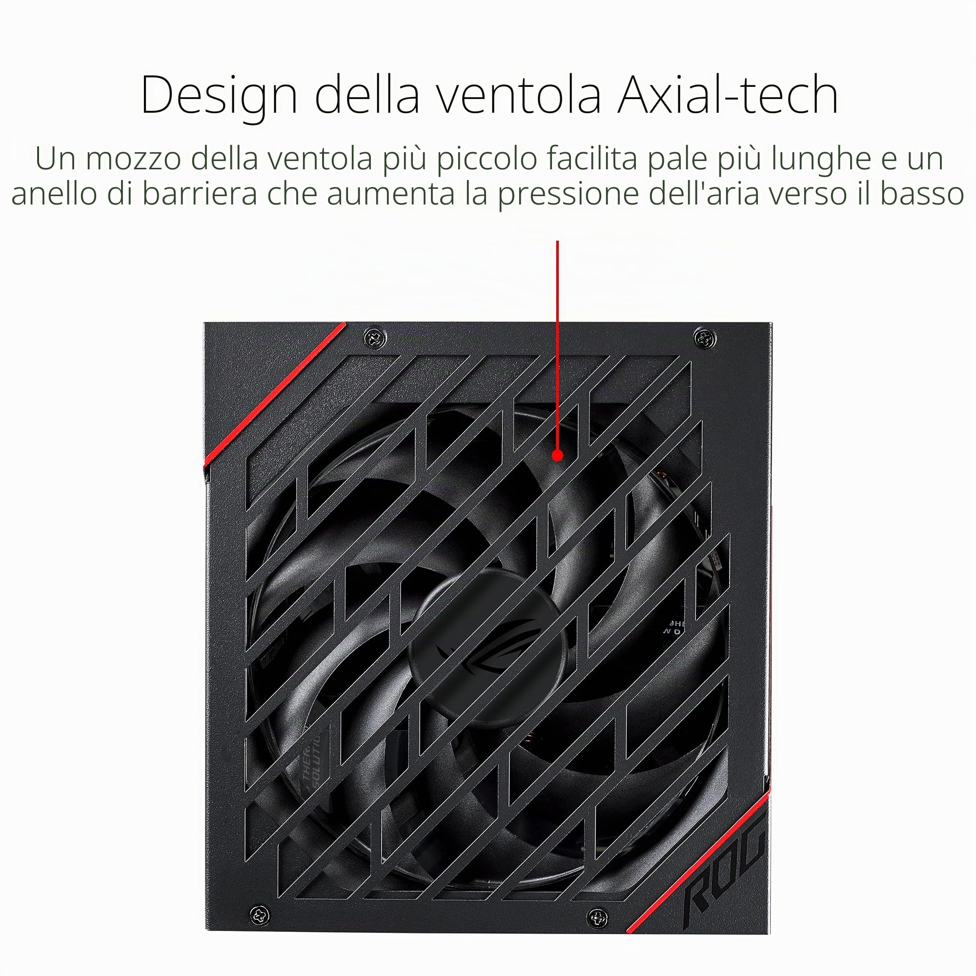 ASUS ROG STRIX 1000 W Gold Gaming Alimentatore (cavo PCIe a 16 pin incluso, 1000 Watt, certificazione 80 Plus, tecnologia 0 dB, ventola Axial-Tech, compatibile ATX 3.0, PCIe 5.0 Ready, nero)
